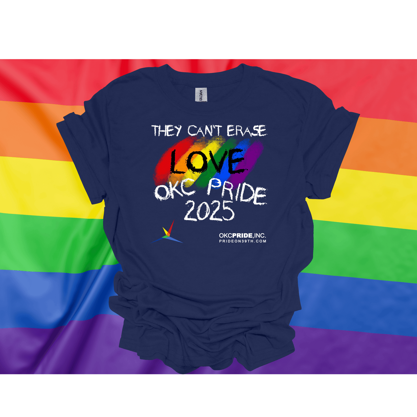 2025 OKC Pride T-Shirt- They Can’t Erase Love