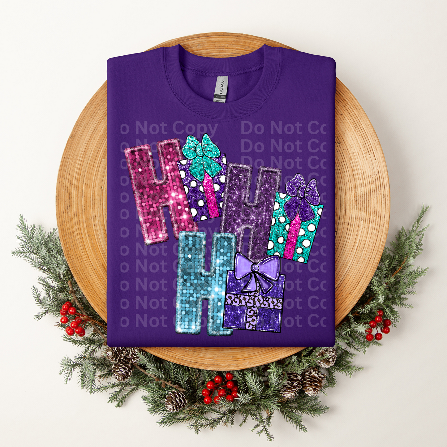 Ho Ho Ho Presents DTF Transfer