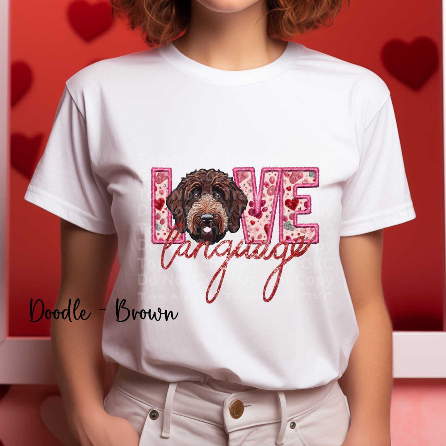 Love Language - Doodle Brown DTF Transfer