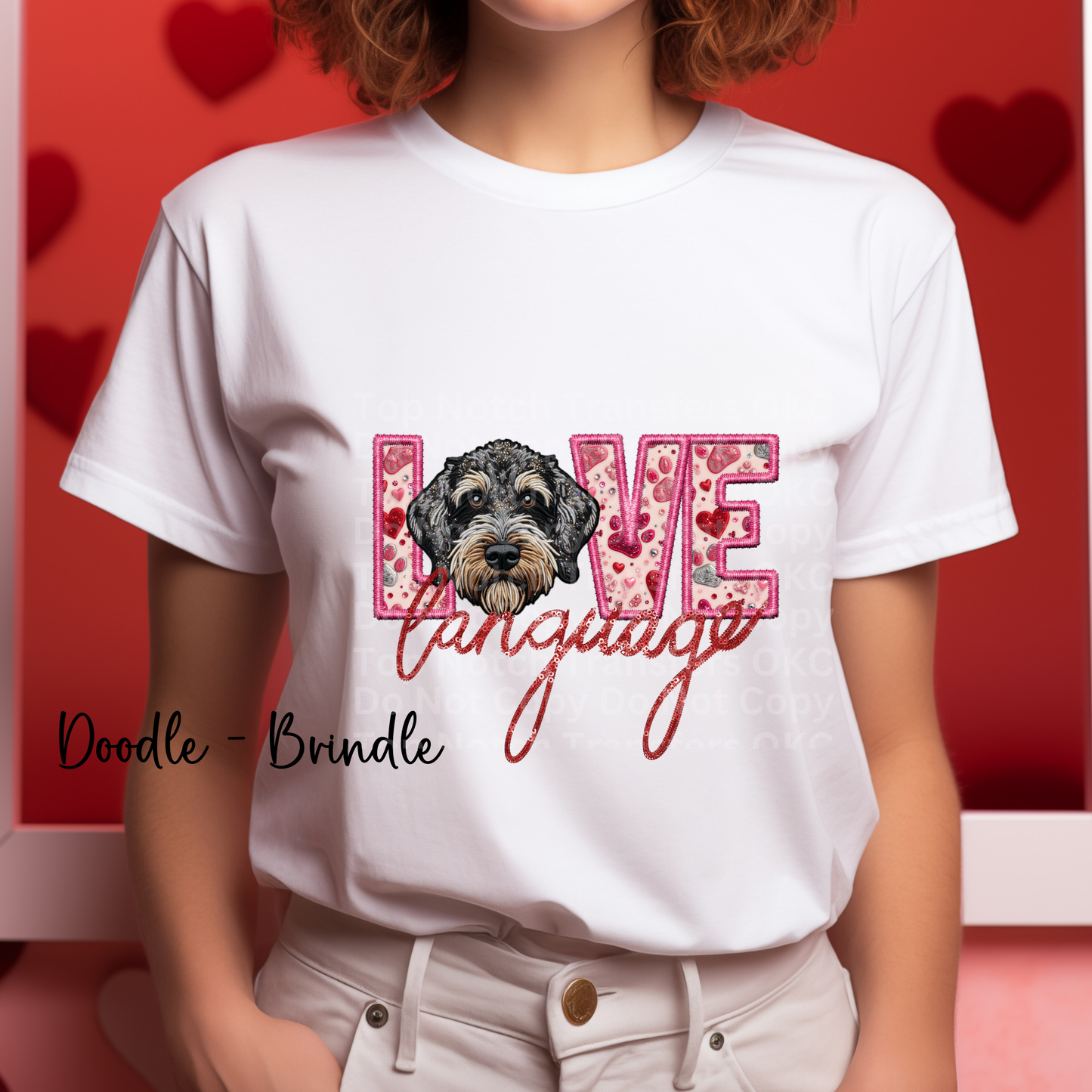 Love Language - Doodle Brindle DTF Transfer