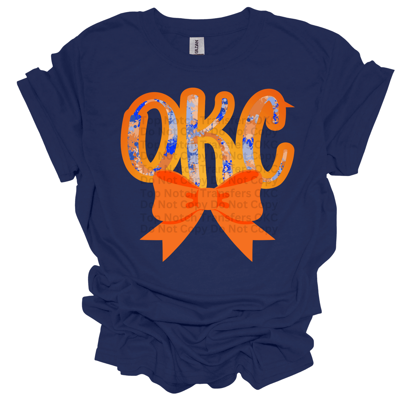 OKC w/ Bow Orange DTF Transfer