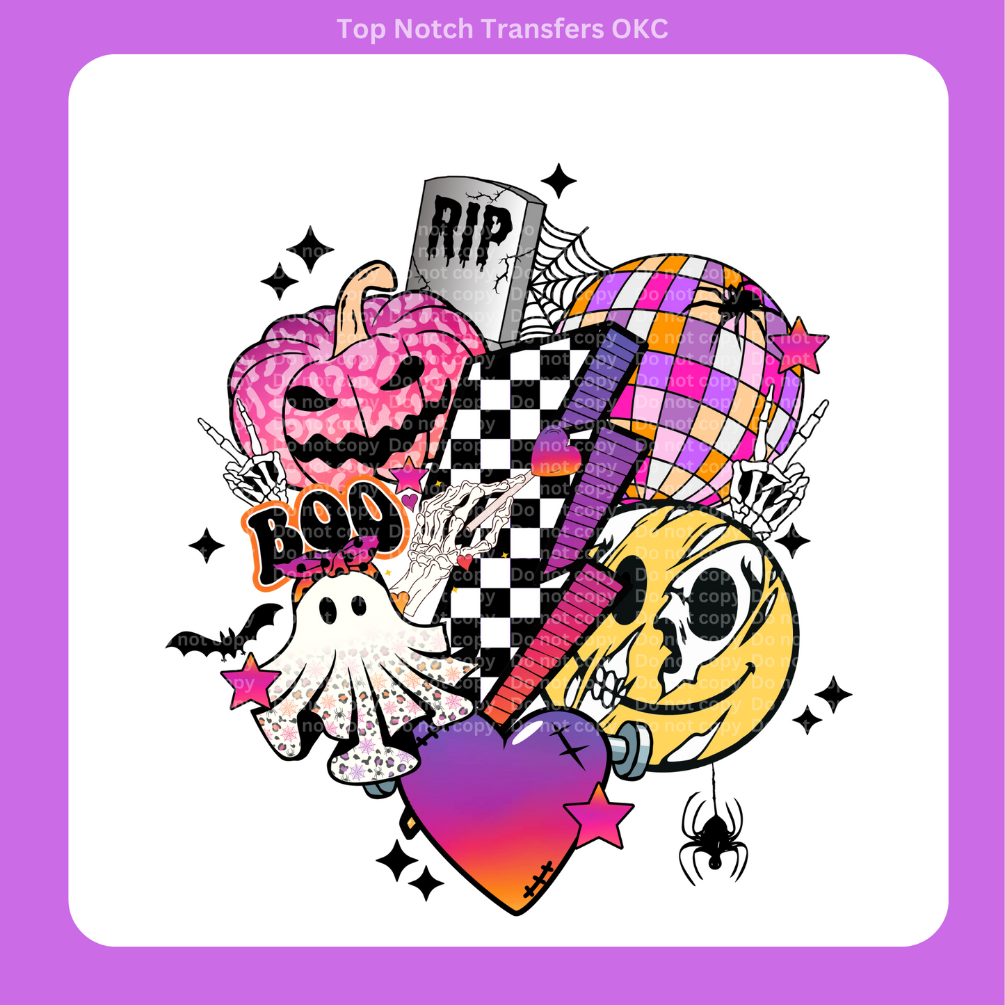 Groovy Halloween DTF Transfer