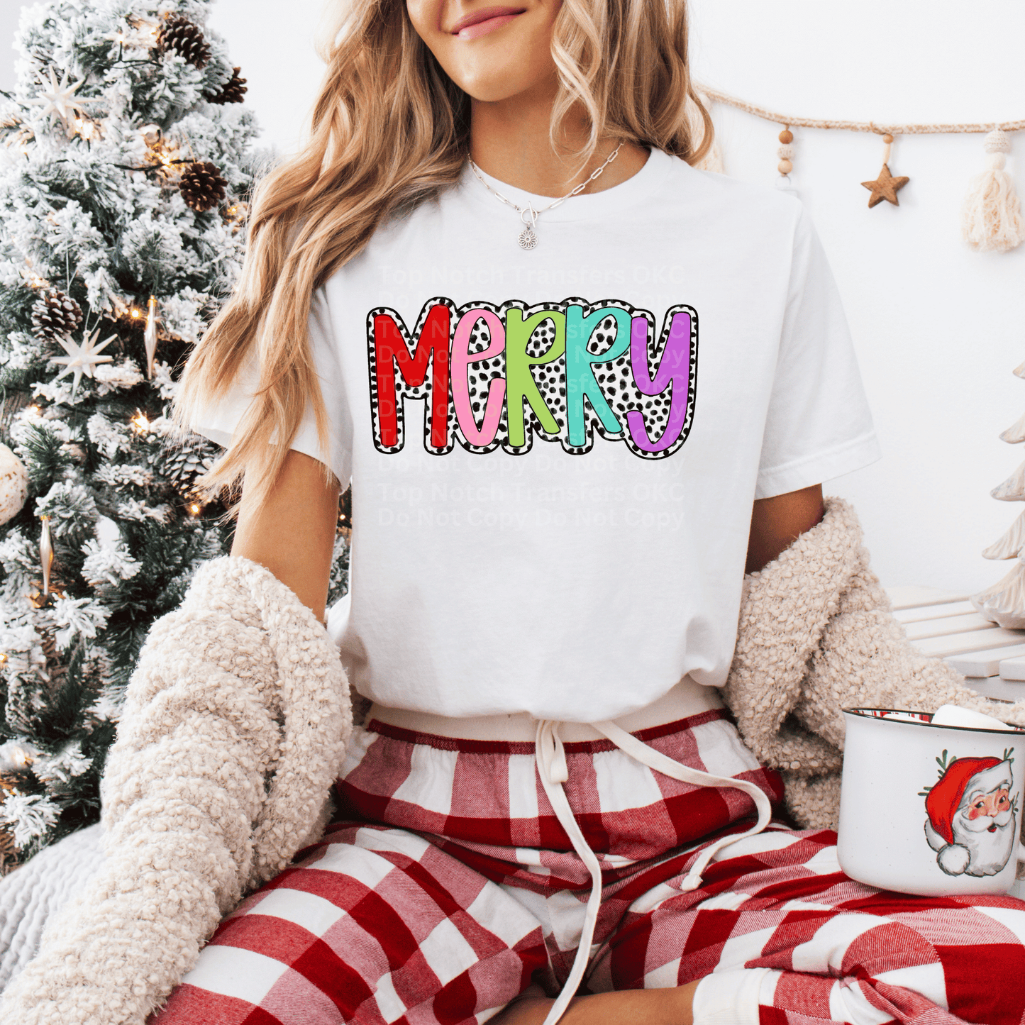 Merry Colorful - Dotted DTF Transfer