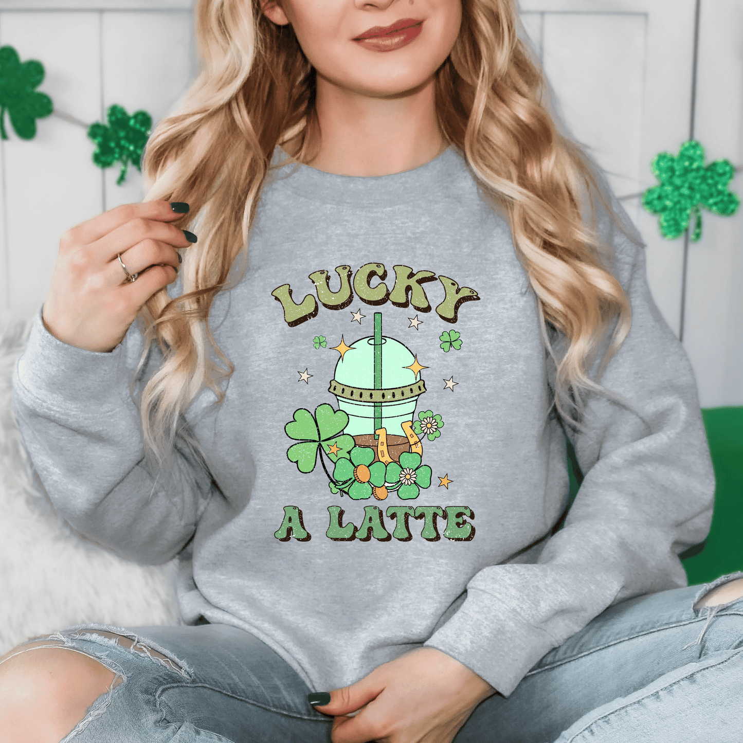 Lucky A Latte DTF Transfer