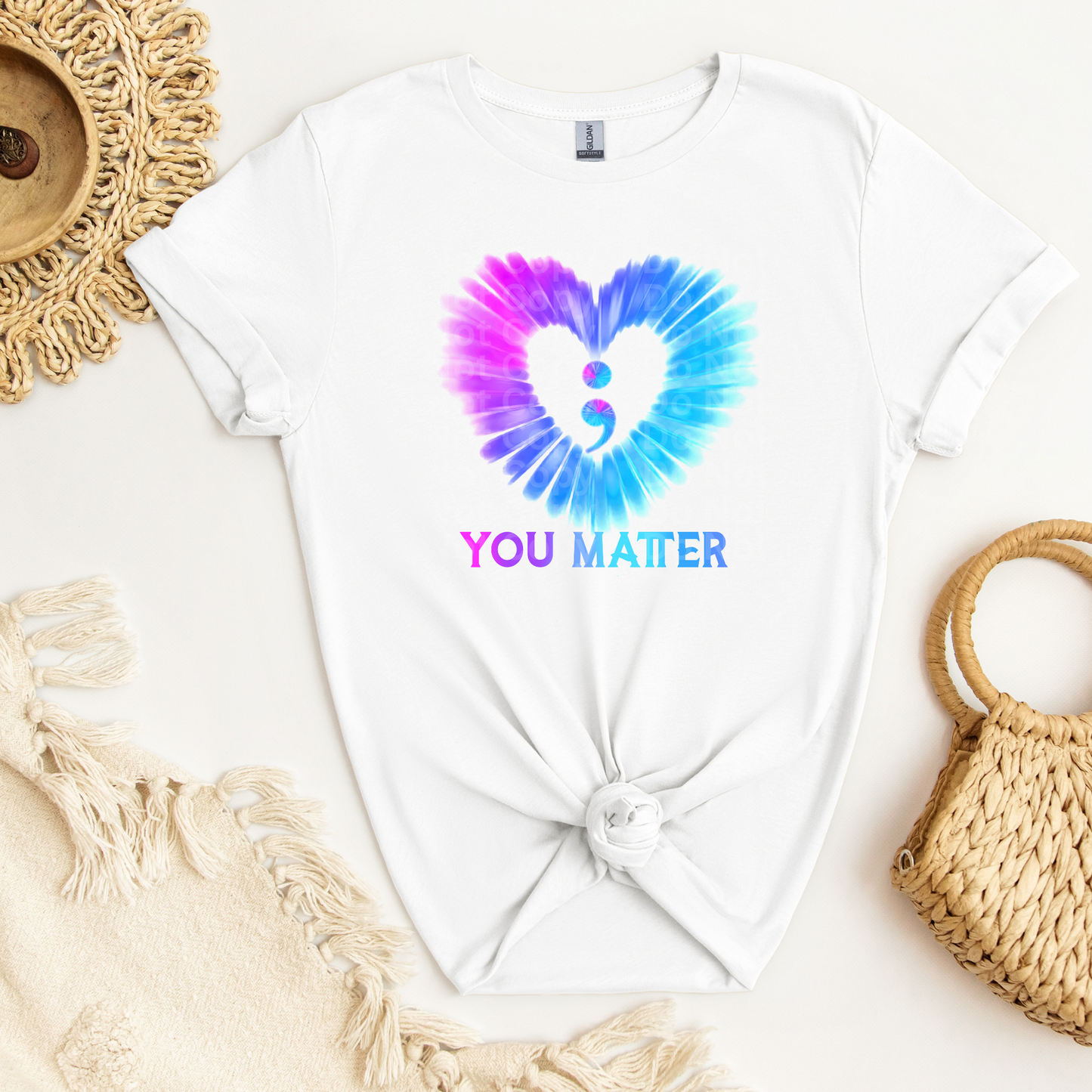 You Matter Heart DTF Transfer
