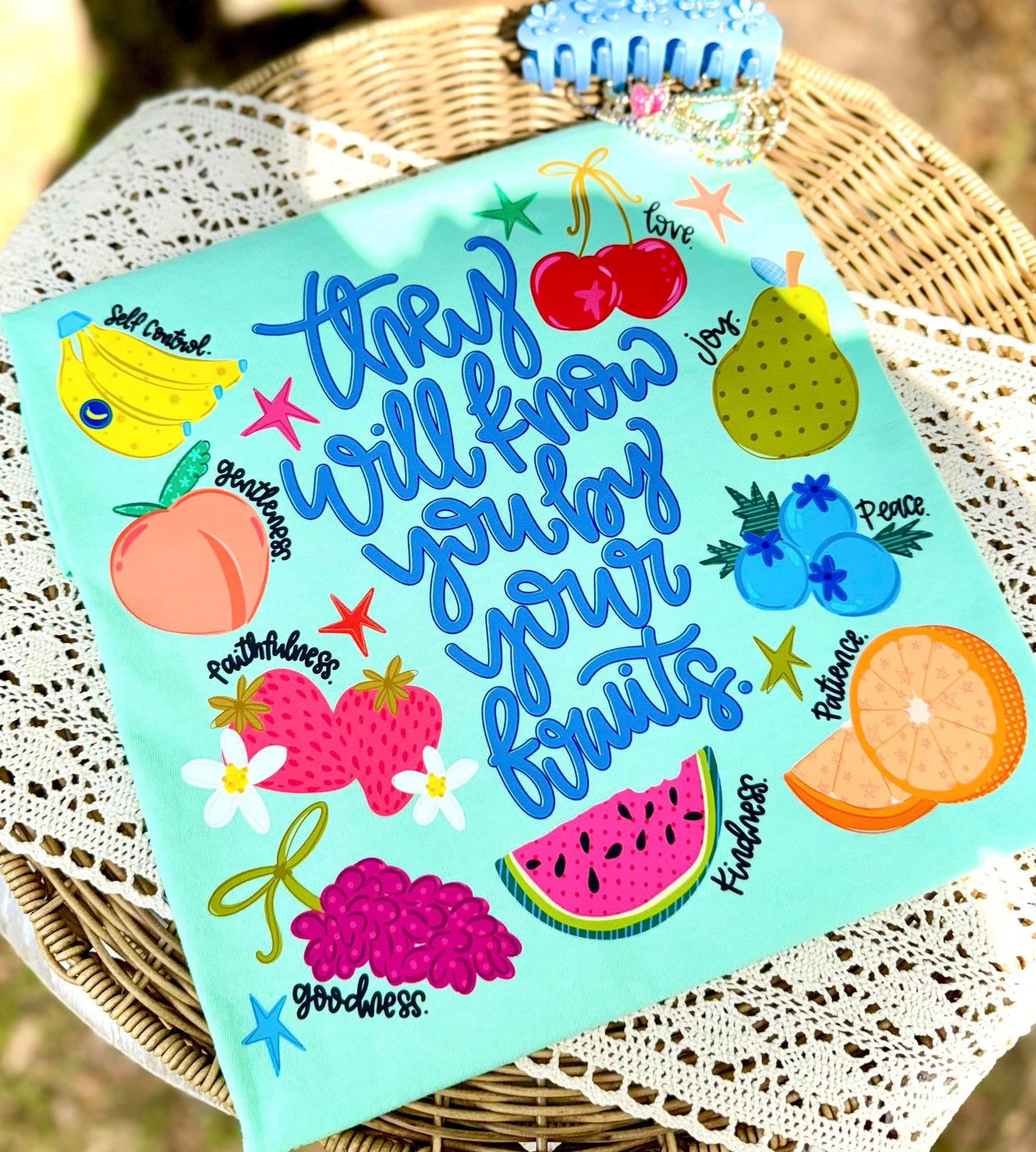 They will know you with your fruits w/ bows DTF Transfer