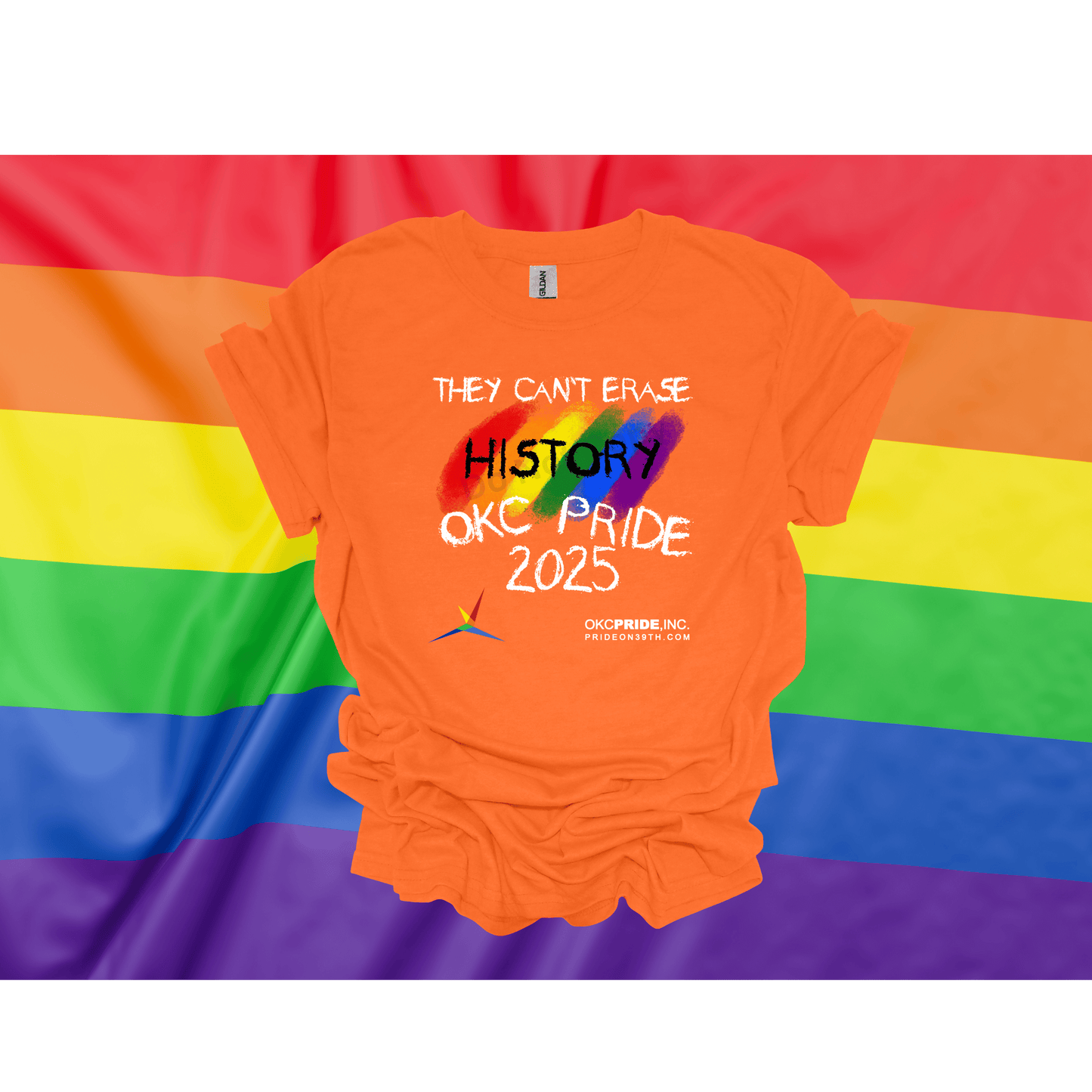 2025 OKC Pride T-Shirt- They Can’t Erase History