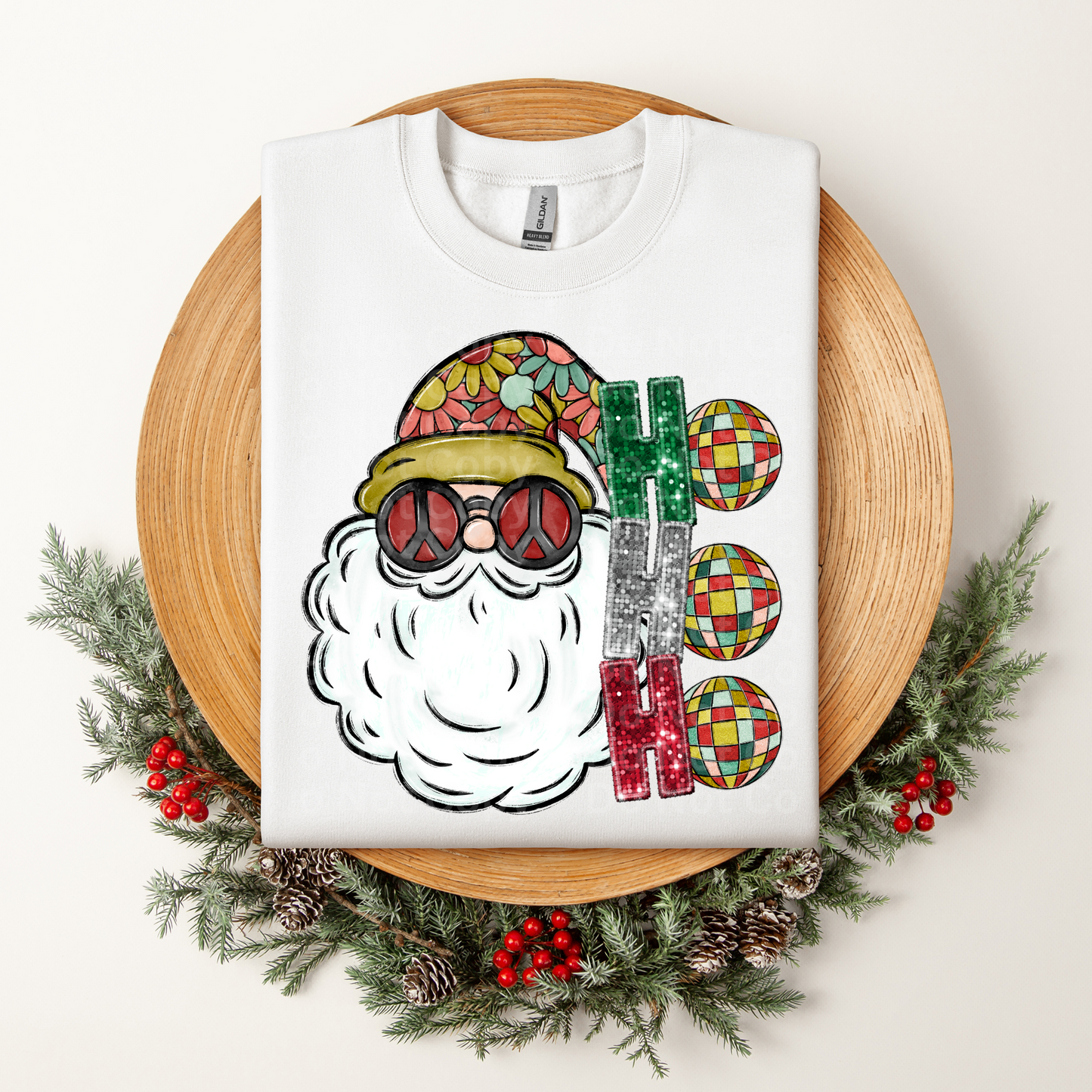 Disco Groovy Santa 2 DTF Transfer