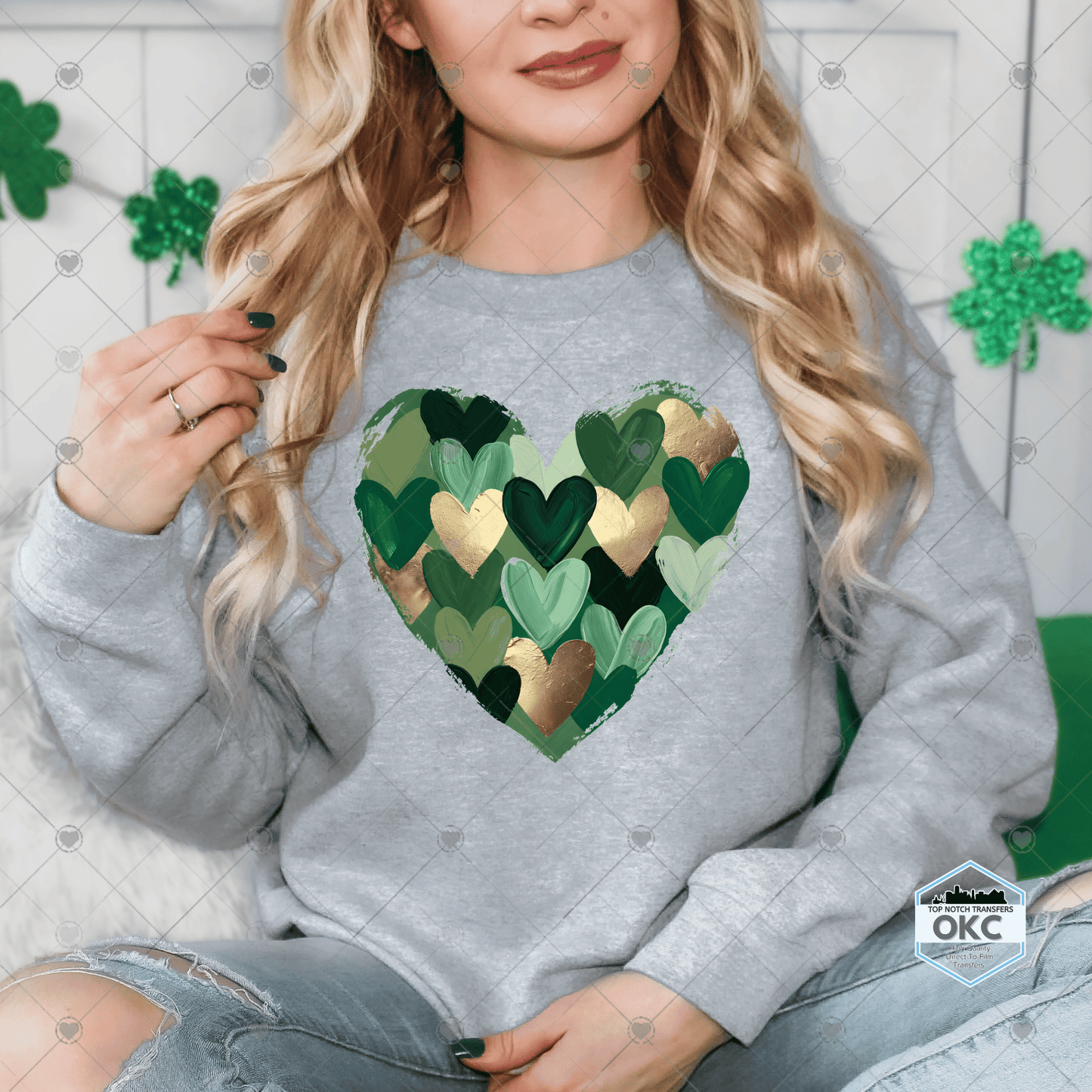 Painted Heart DTF Transfer
