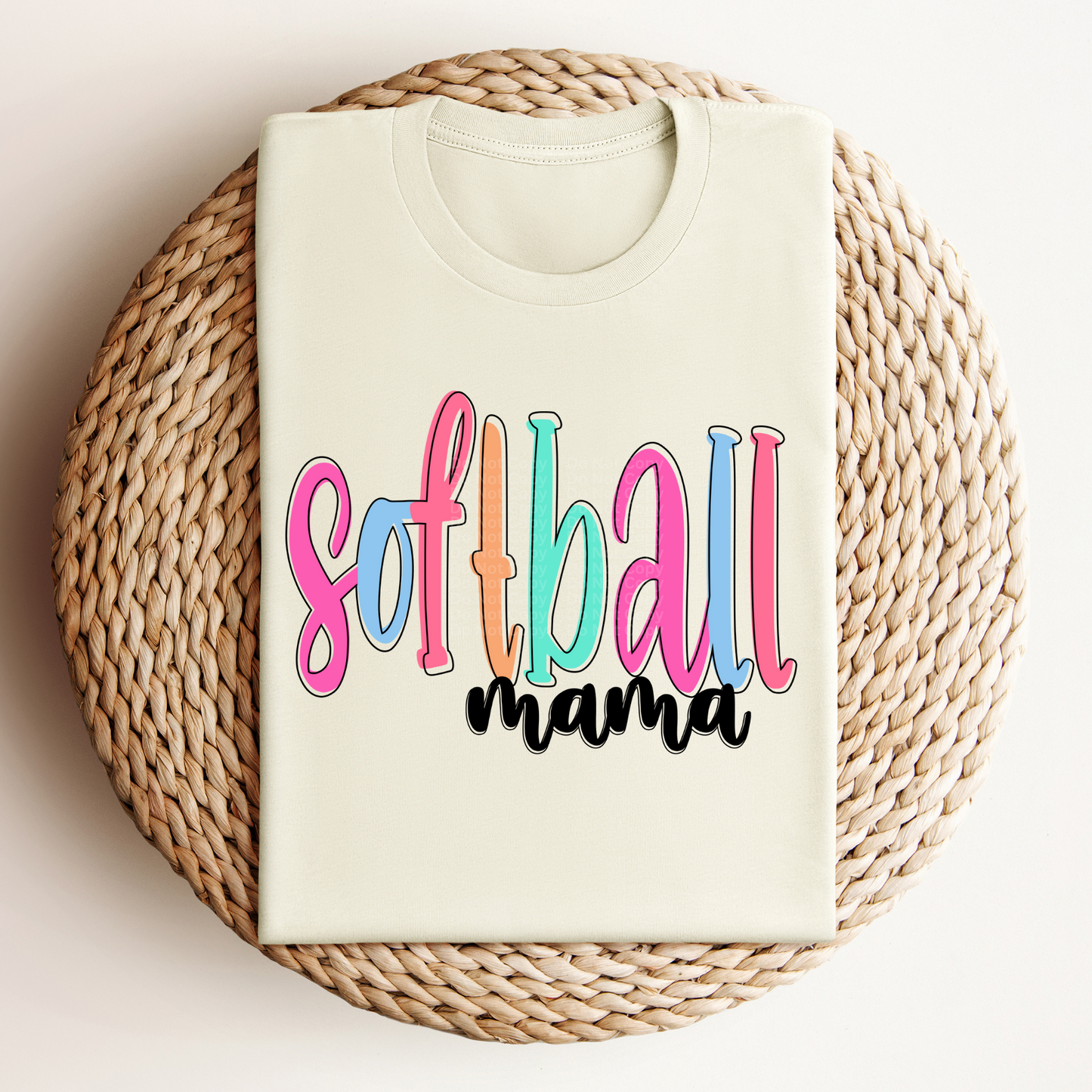 Softball Mama - Colored Names/Occupations DTF Transfer