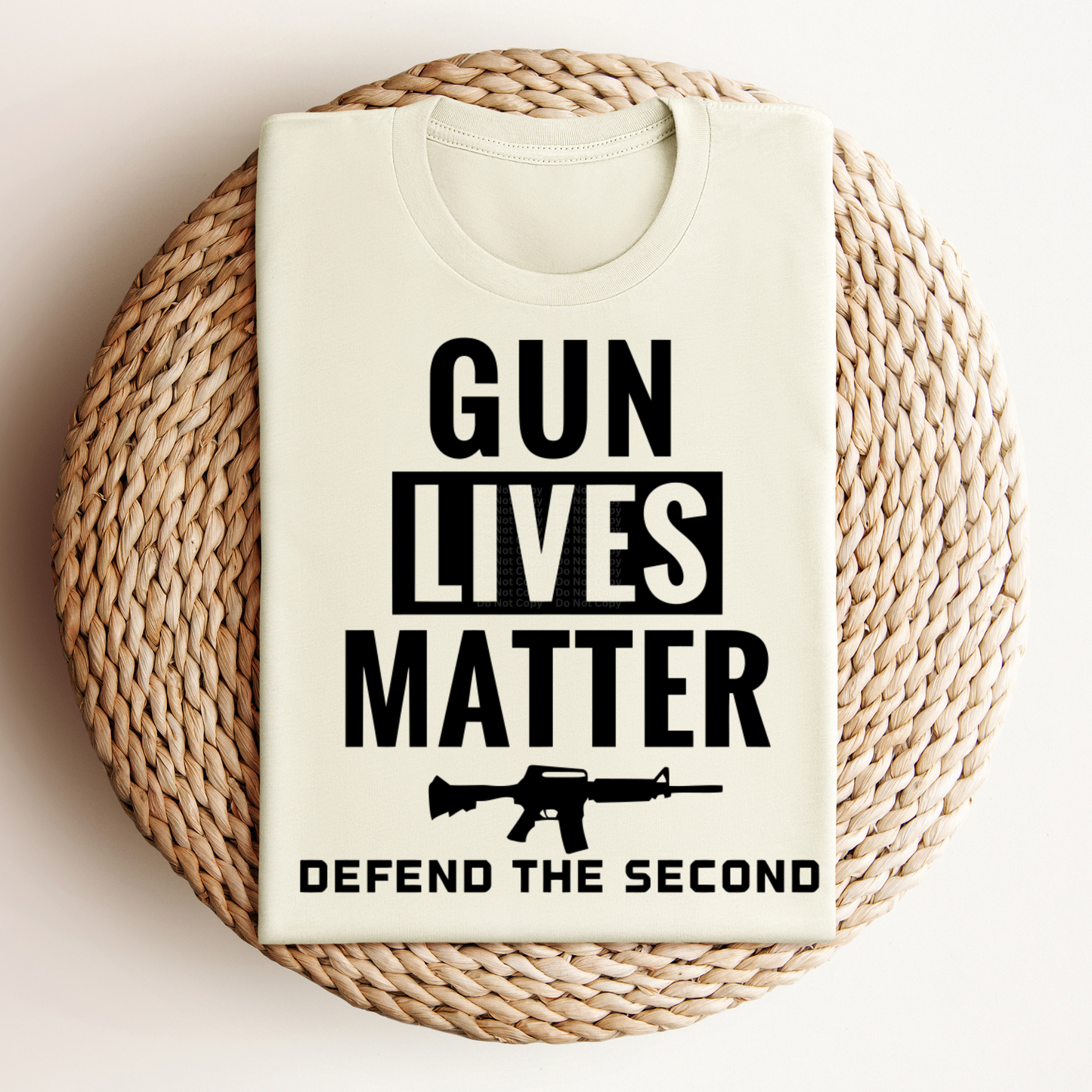 Gun Lives Matter Defend The Second - Black DTF Transfer