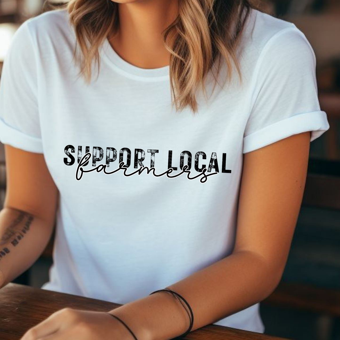 Support Local Famers (Distressed) DTF Transfer