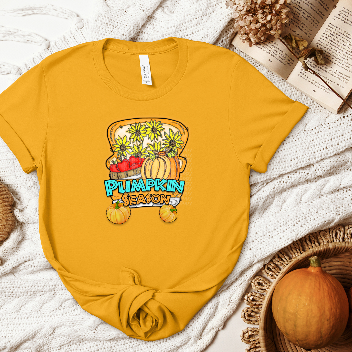 Pumpkin Season (Blue & Orange) DTF Transfer