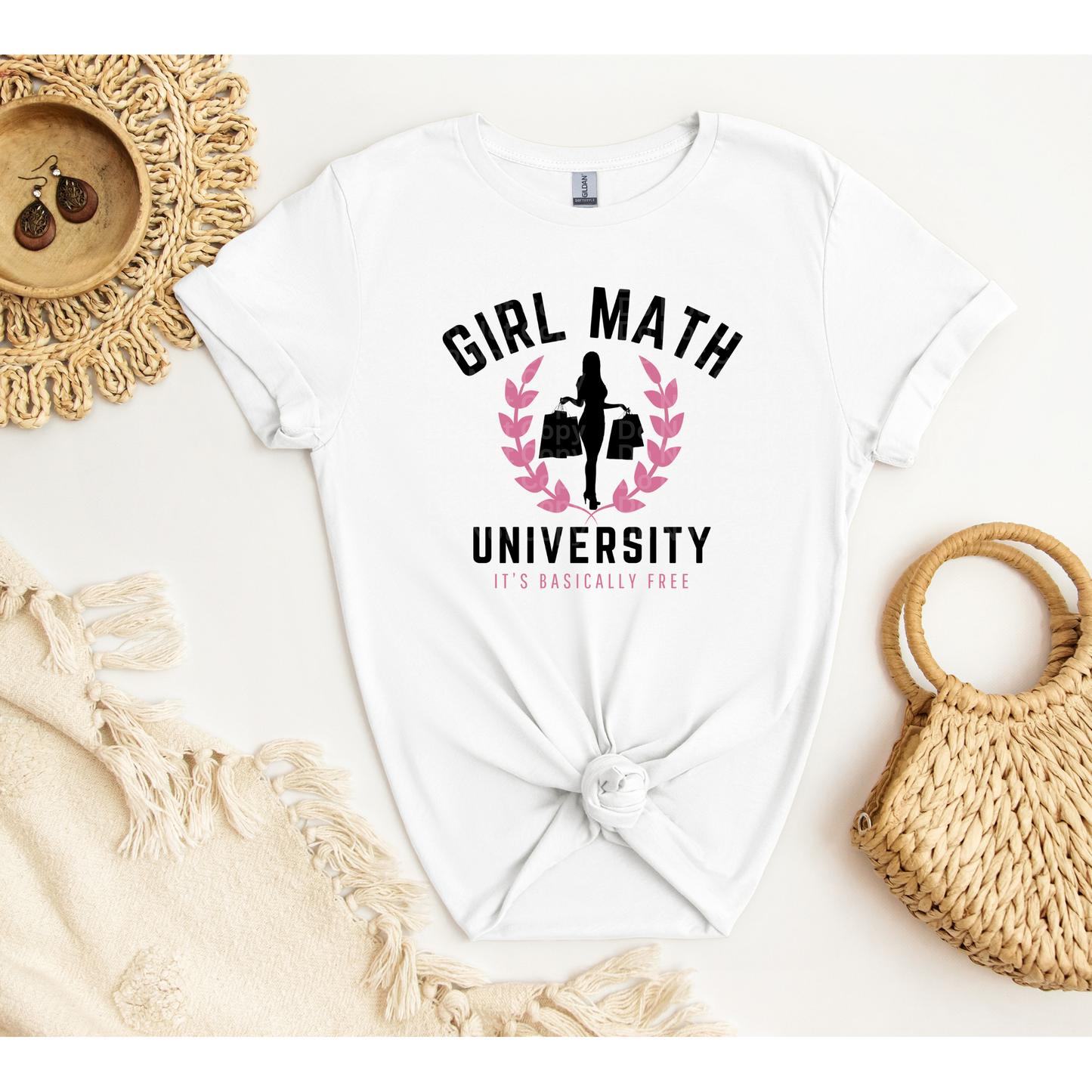 Girl Math University DTF Transfer