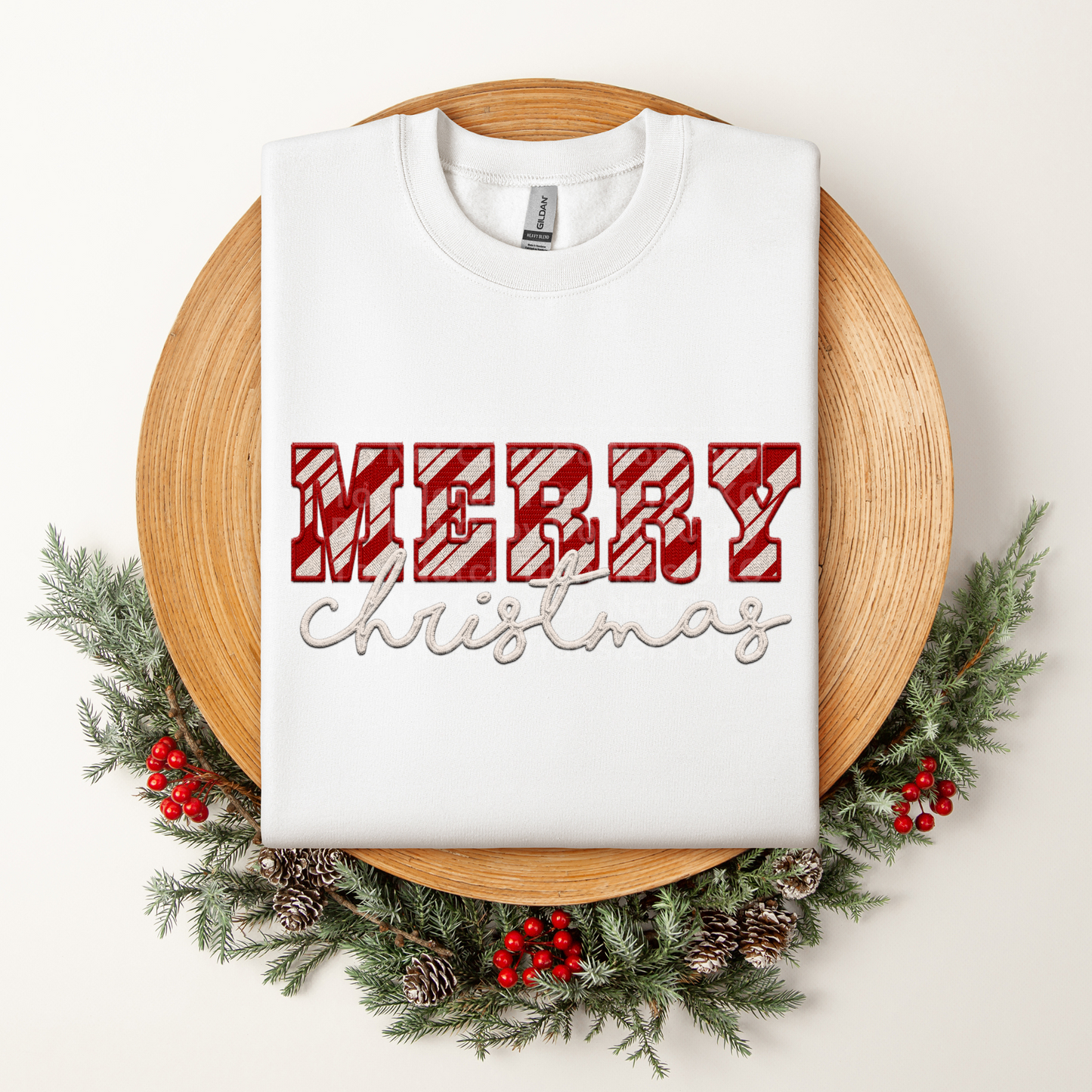 Merry Christmas Peppermint DTF Transfer