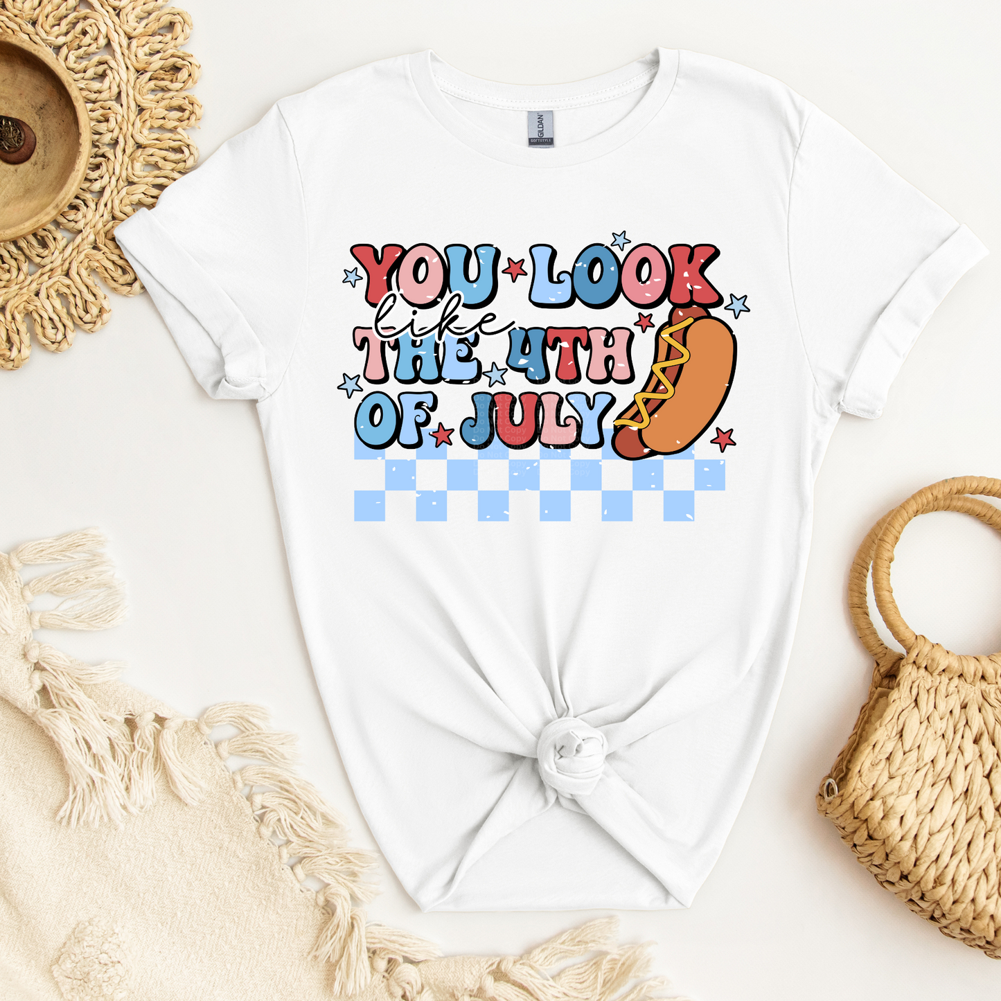 You Look Like The 4th of July - Hotdog DTF Transfer
