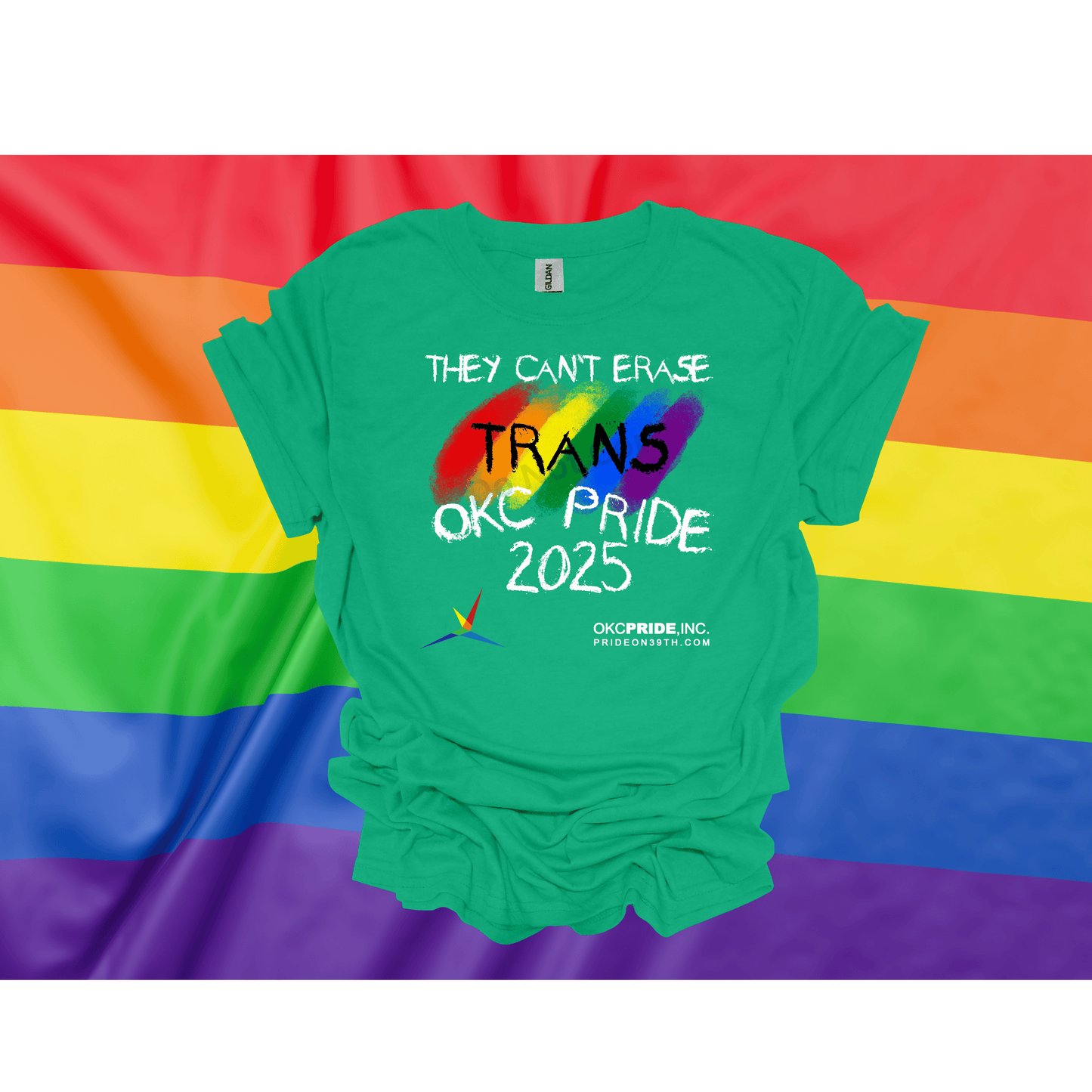 2025 OKC Pride T-Shirt- They Can’t Erase Trans