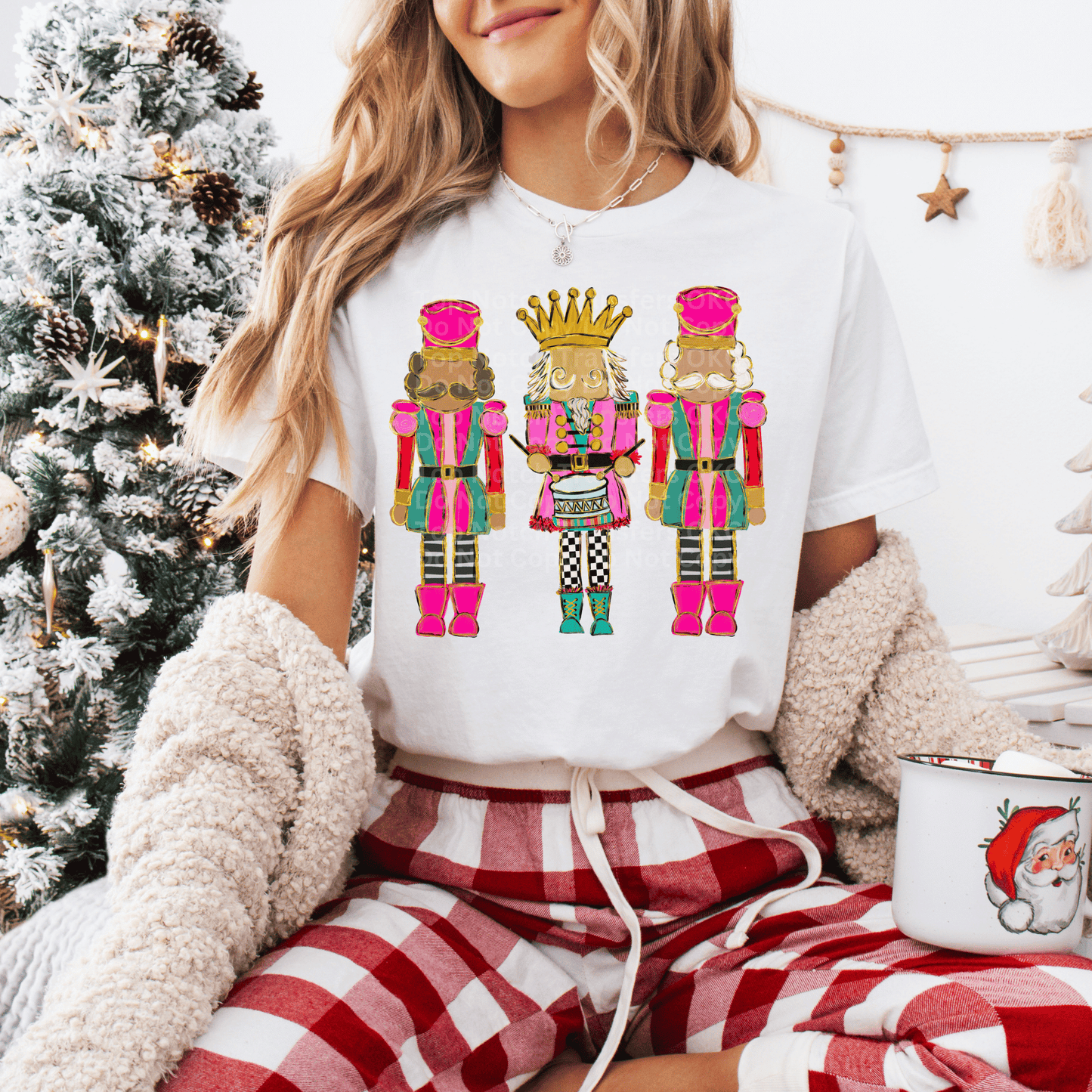 Nutcracker Pink & Teal Crew DTF Transfer