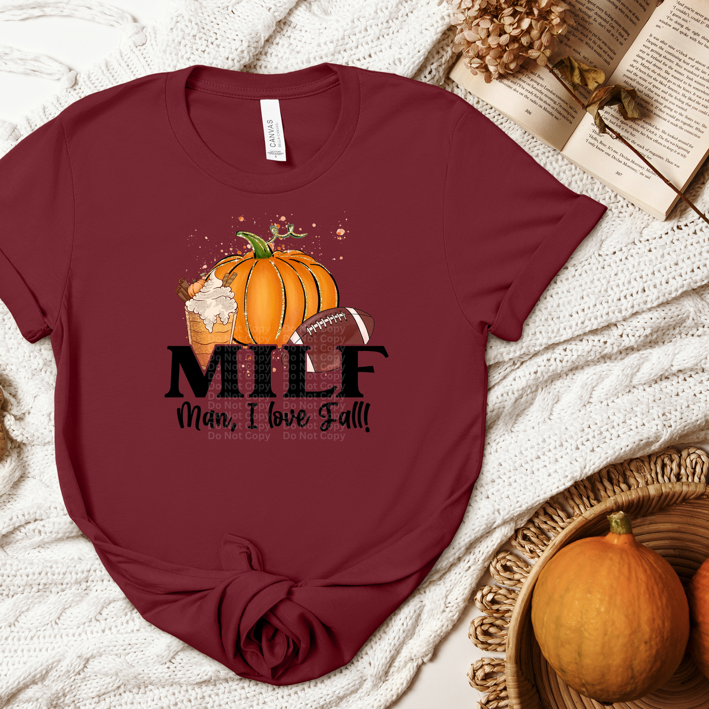 MILF Pumpkin & Football DTF Transfer