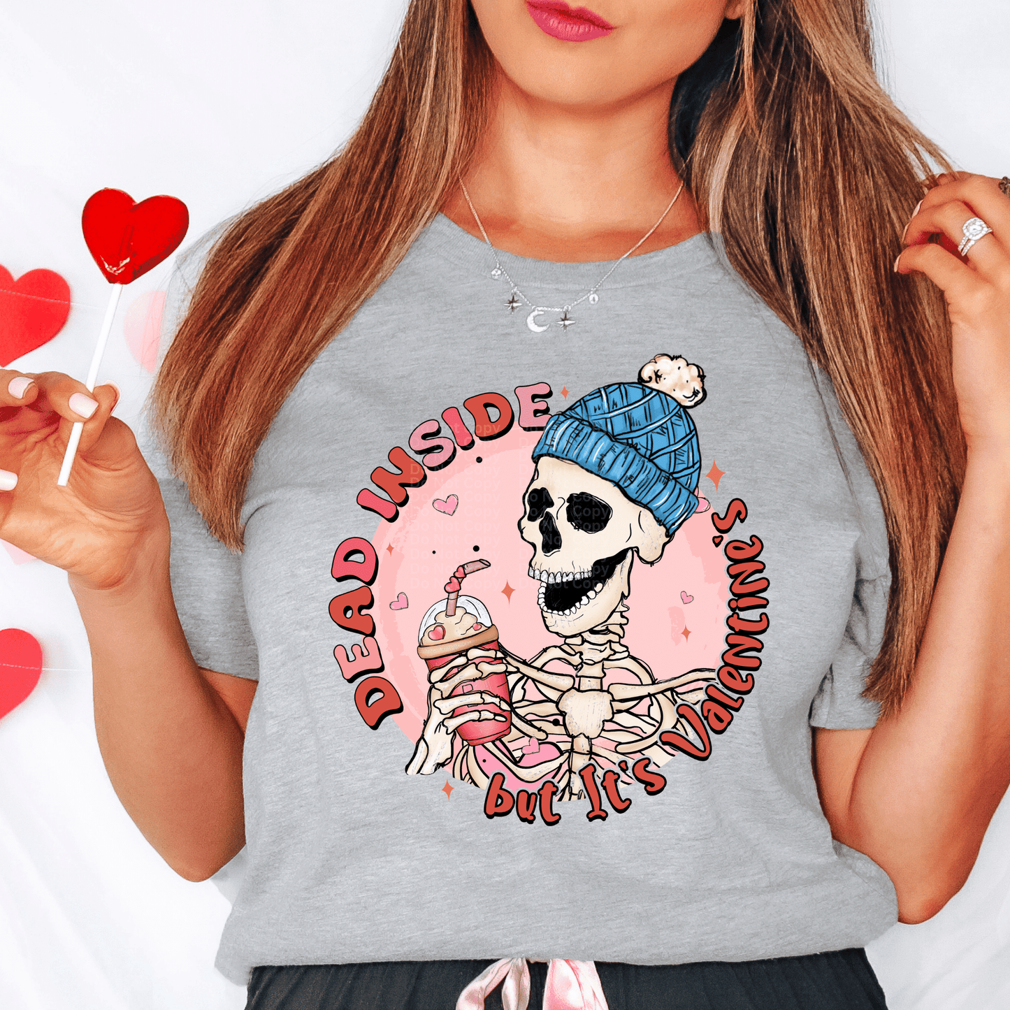 Dead inside but it's Valentine's DTF Transfer