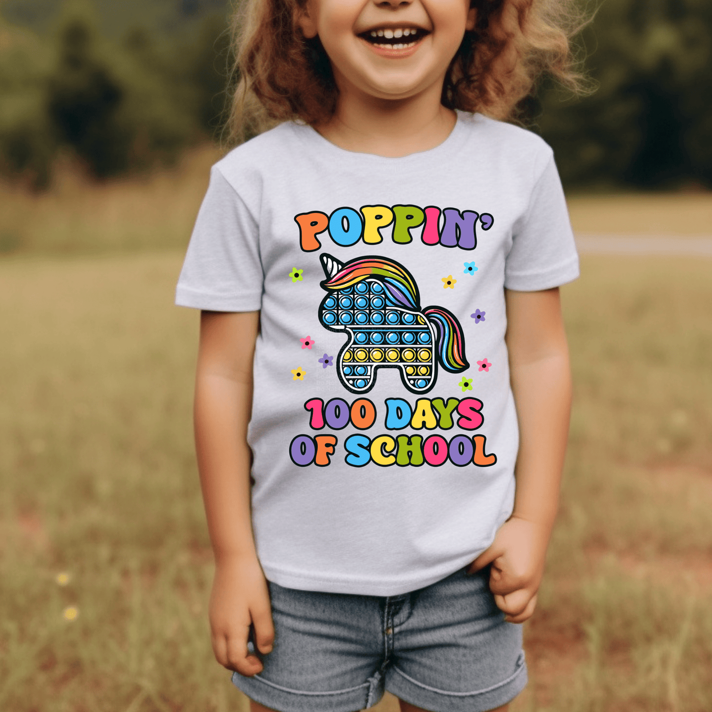 Poppin' 100 Days of School DTF Transfer