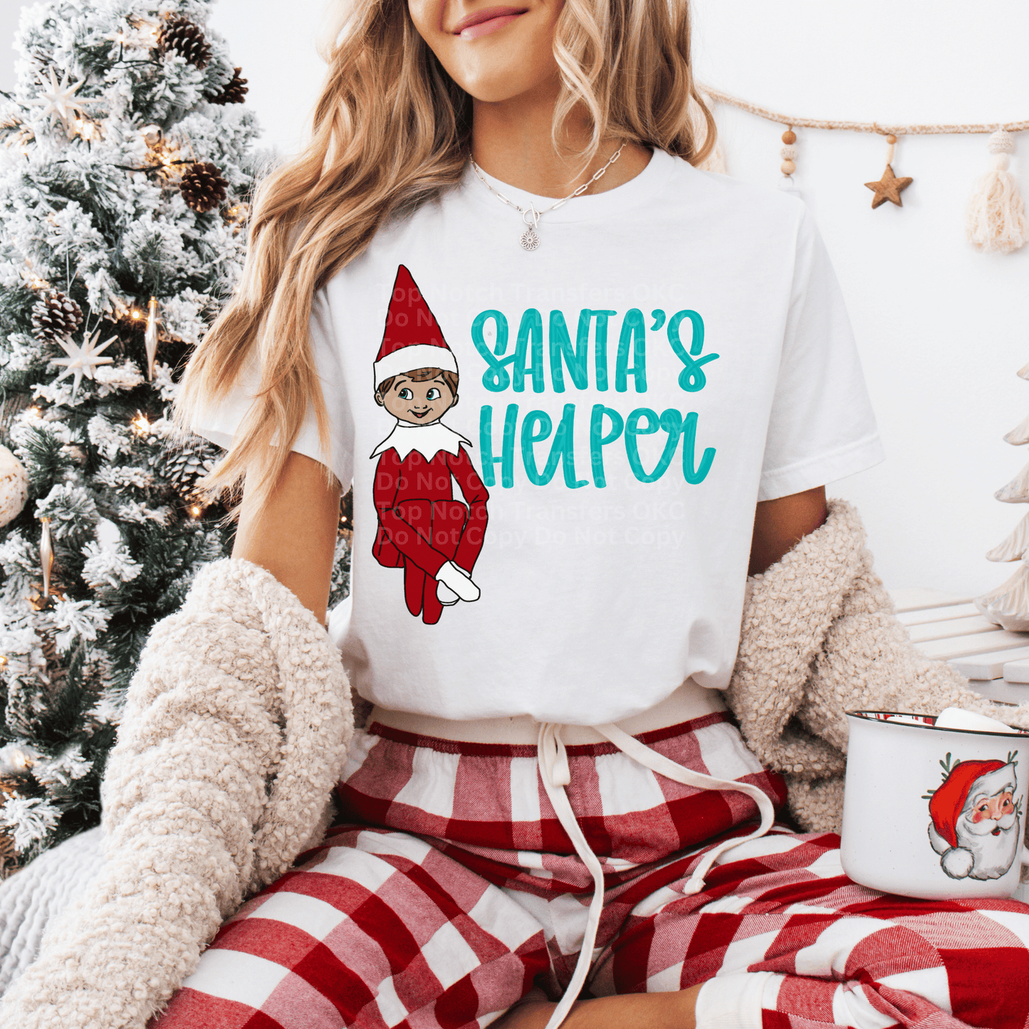 Santa's Helper Elf DTF Transfer