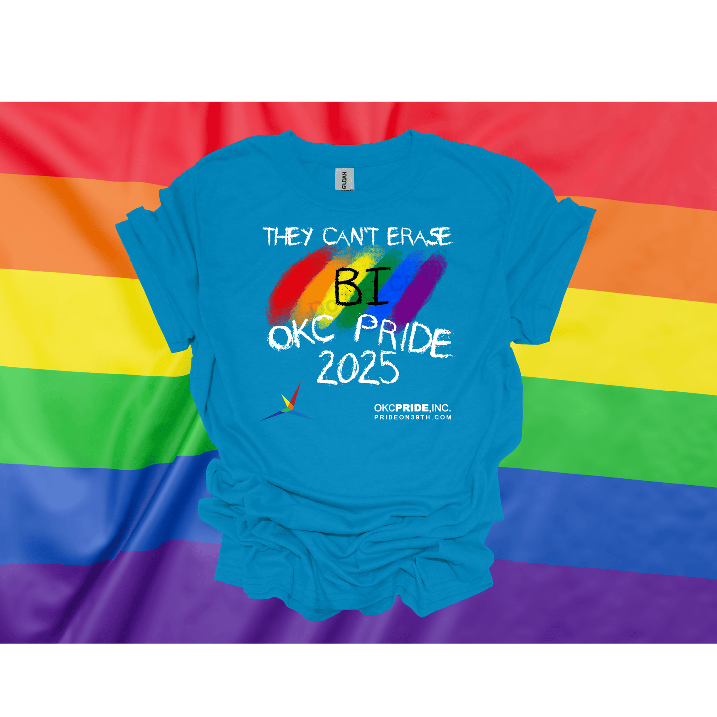 2025 OKC Pride T-Shirt- They Can’t Erase BI