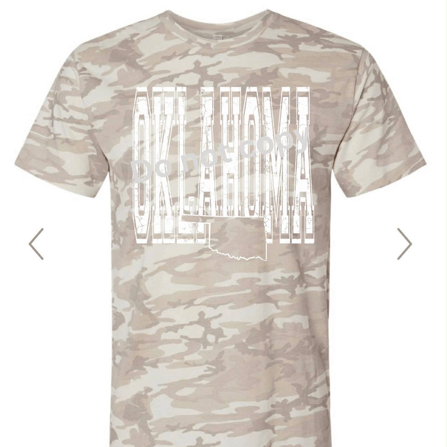 Oklahoma Crackle Distressed DTF Transfer