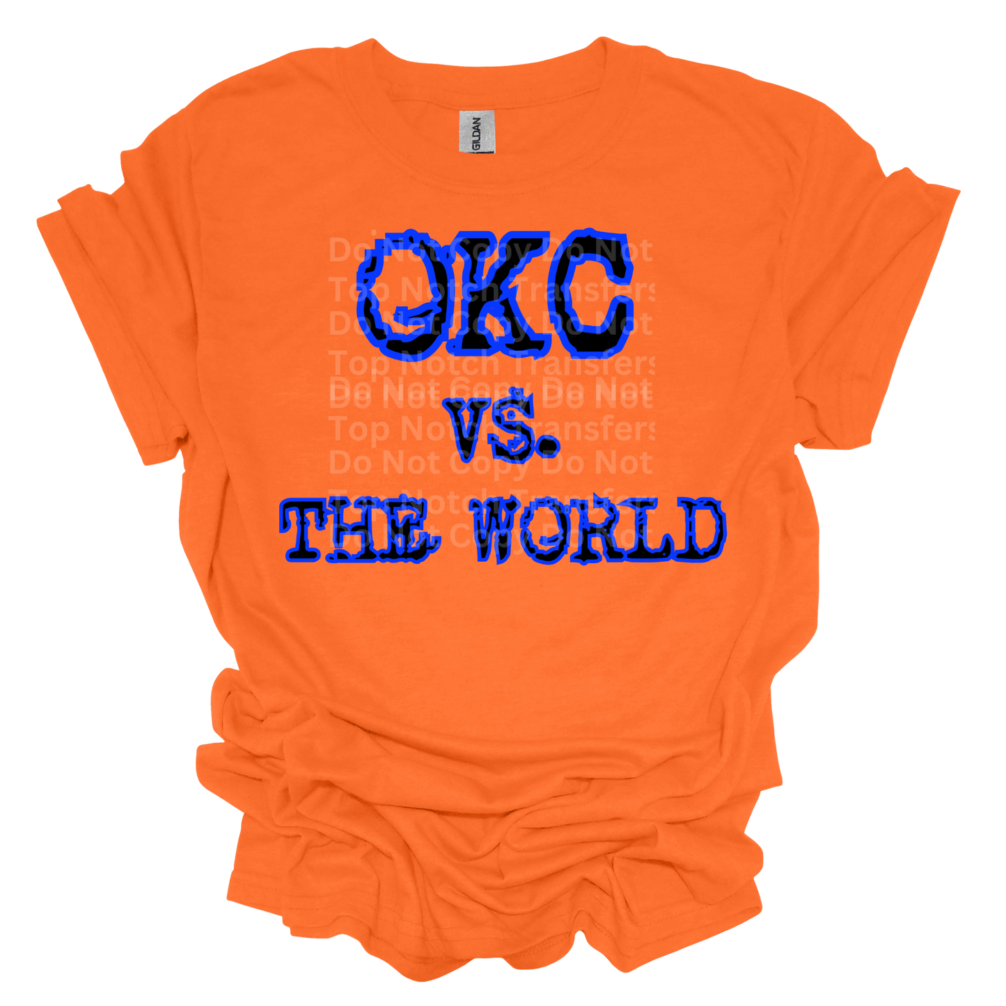 OKC Vs. The World Blue DTF Transfer