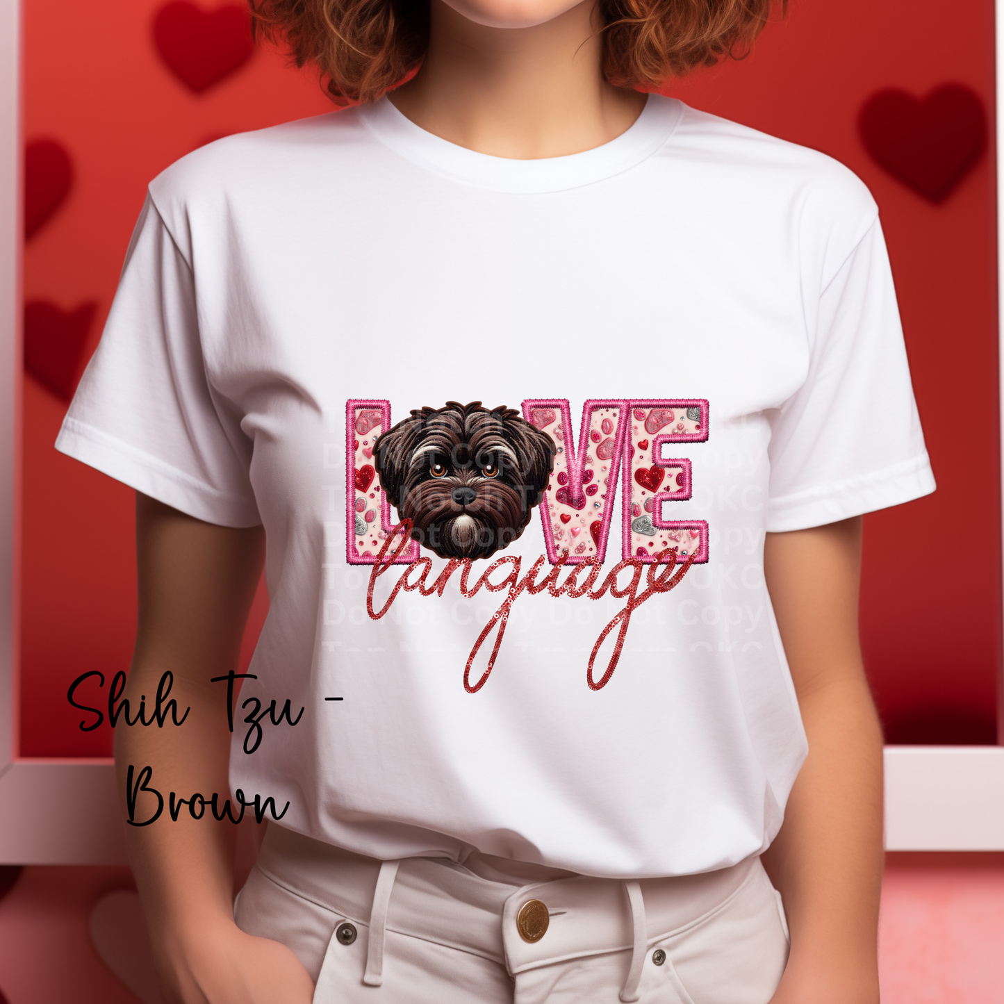 Love Language - Shih Tzu Brown DTF Transfer