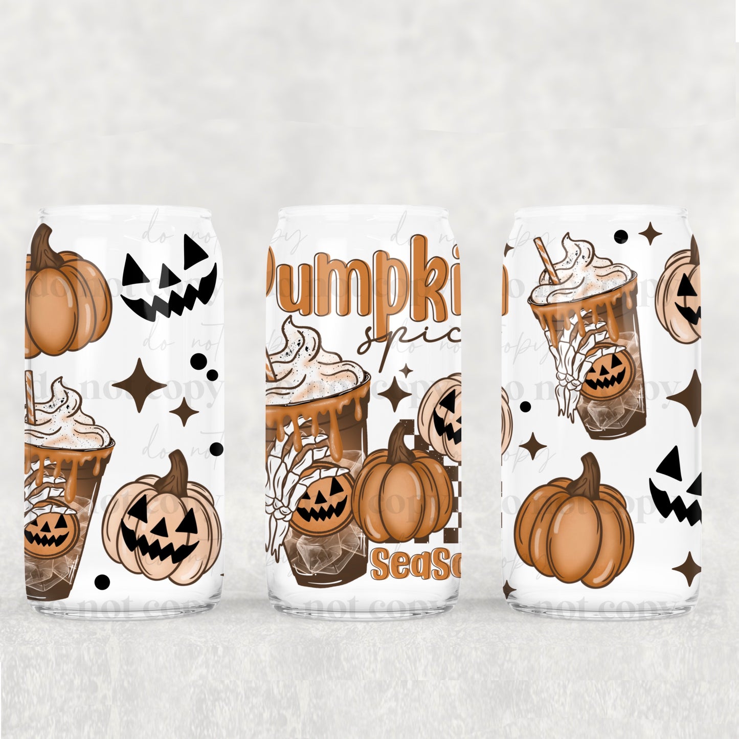Pumpkin Spice Season UV DTF 16oz Cup Wrap CSC_8_25
