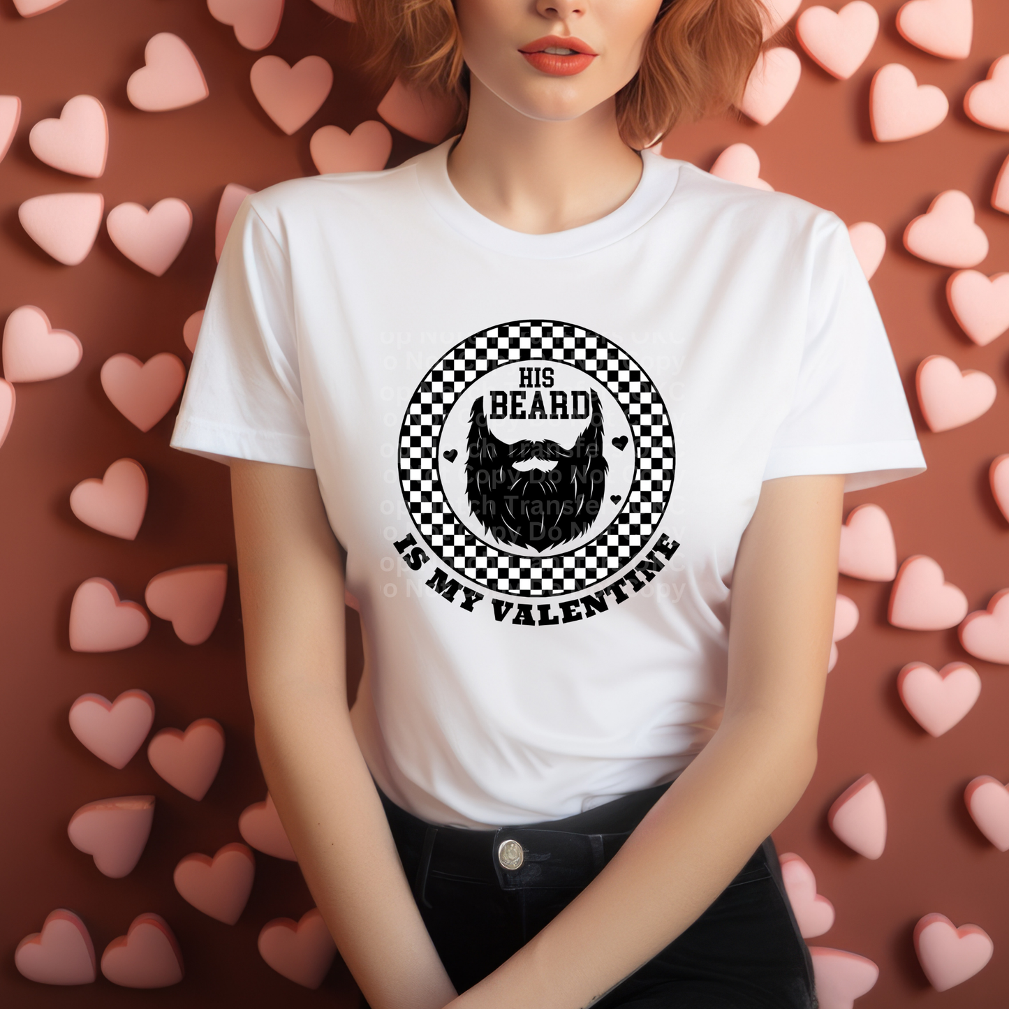His Beard Is My Valentine DTF Transfer