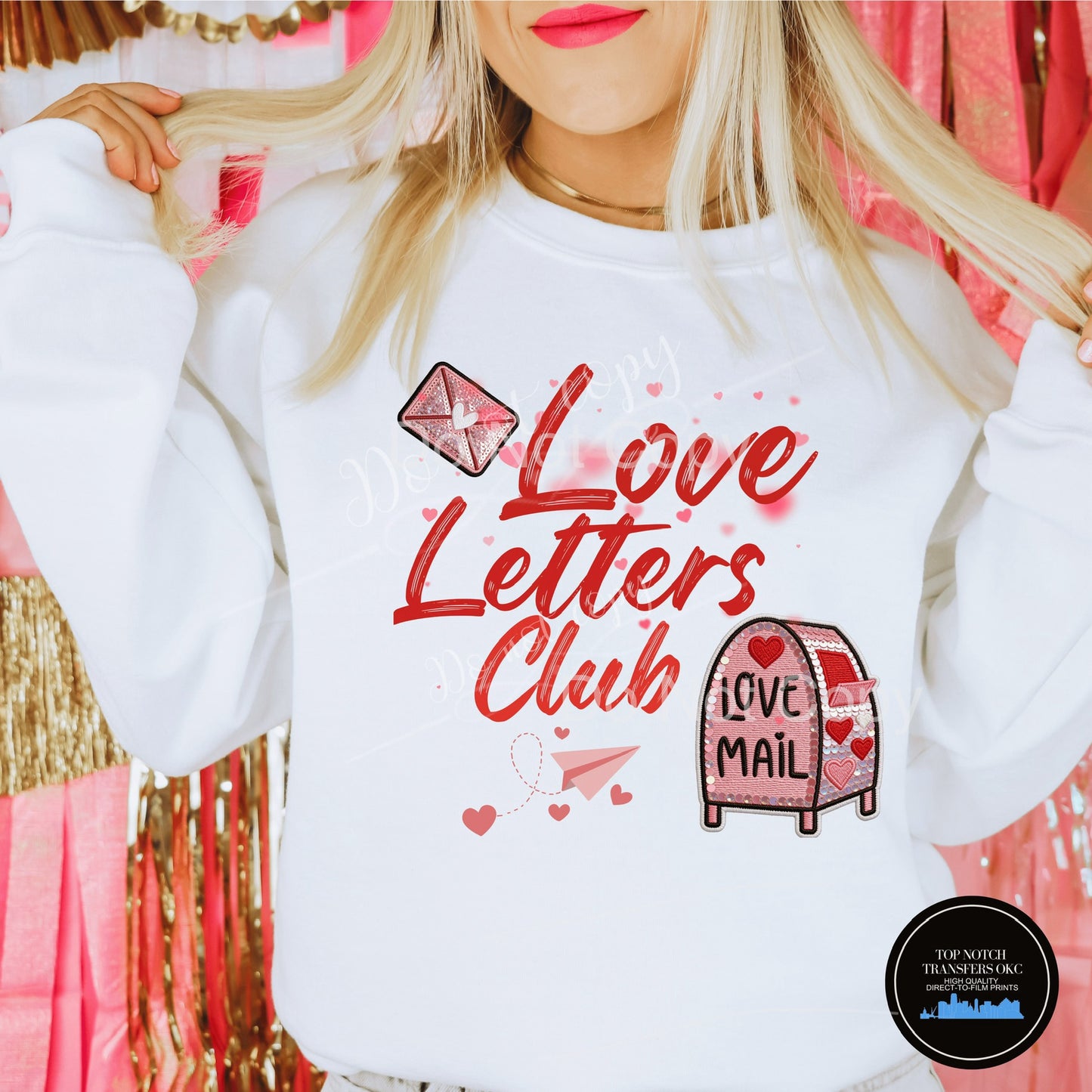 Love Letters Club PNG Digital Download 300 DPI