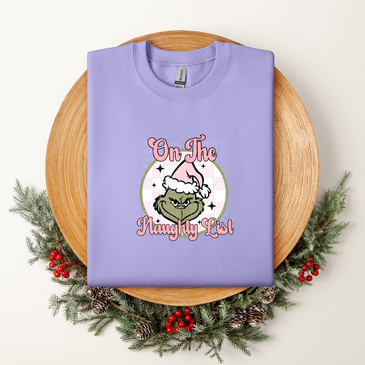 On the Naughty List DTF Transfer