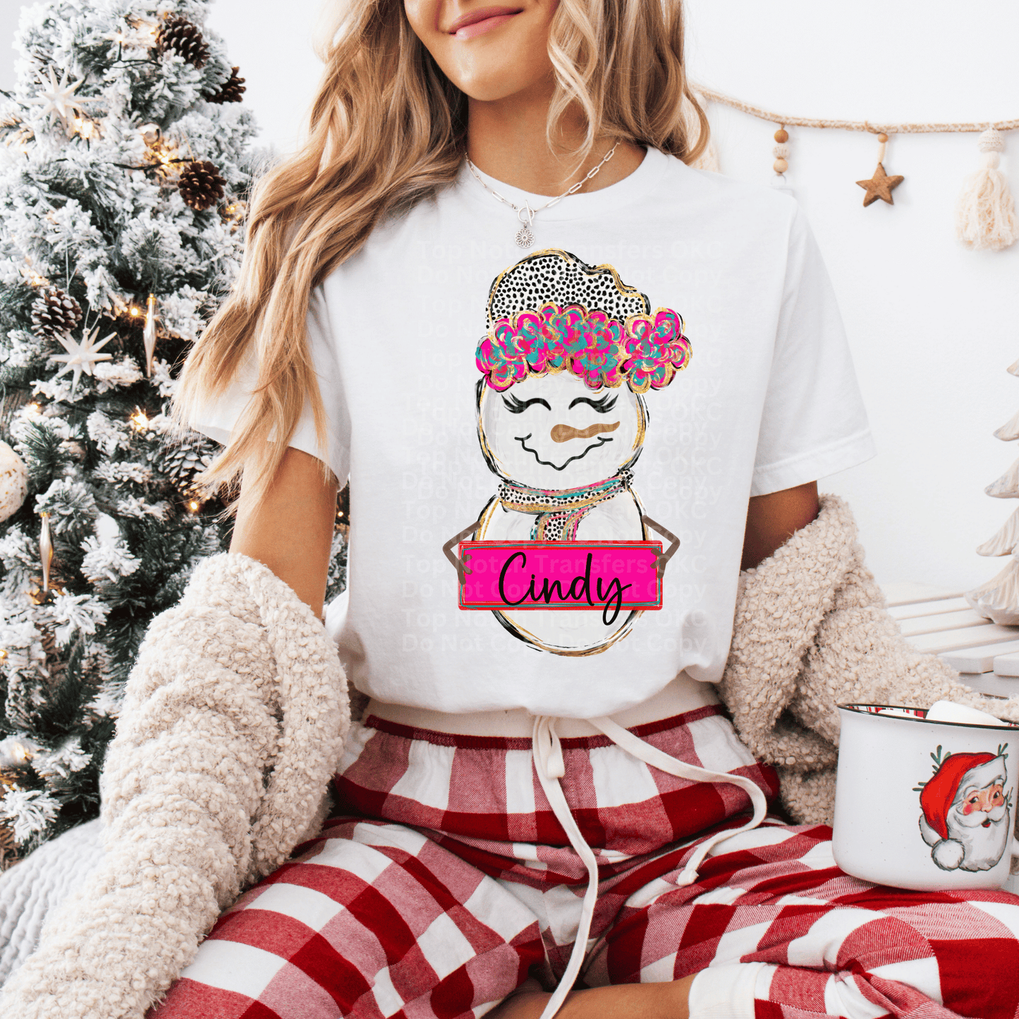 Customizable Name Snowman (Girl) DTF Transfer