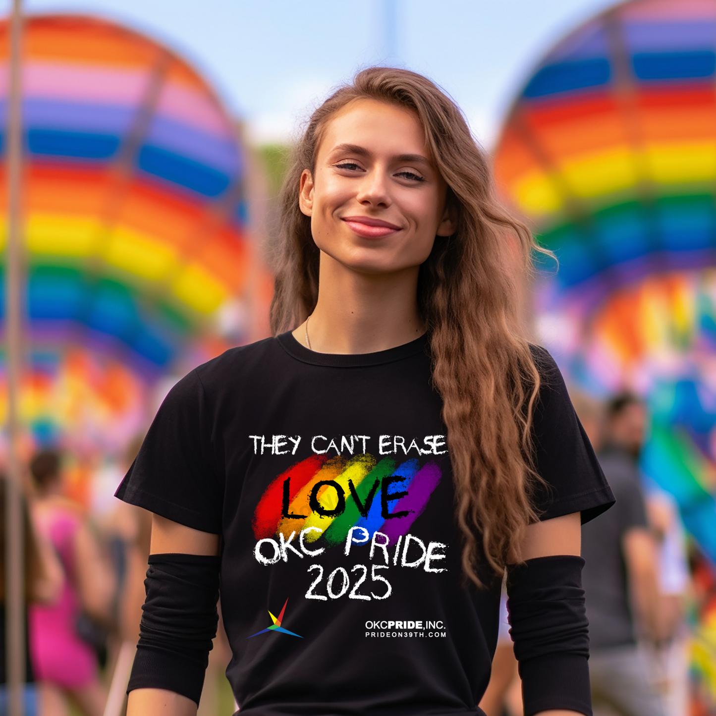 2025 OKC Pride T-Shirt- They Can’t Erase Love