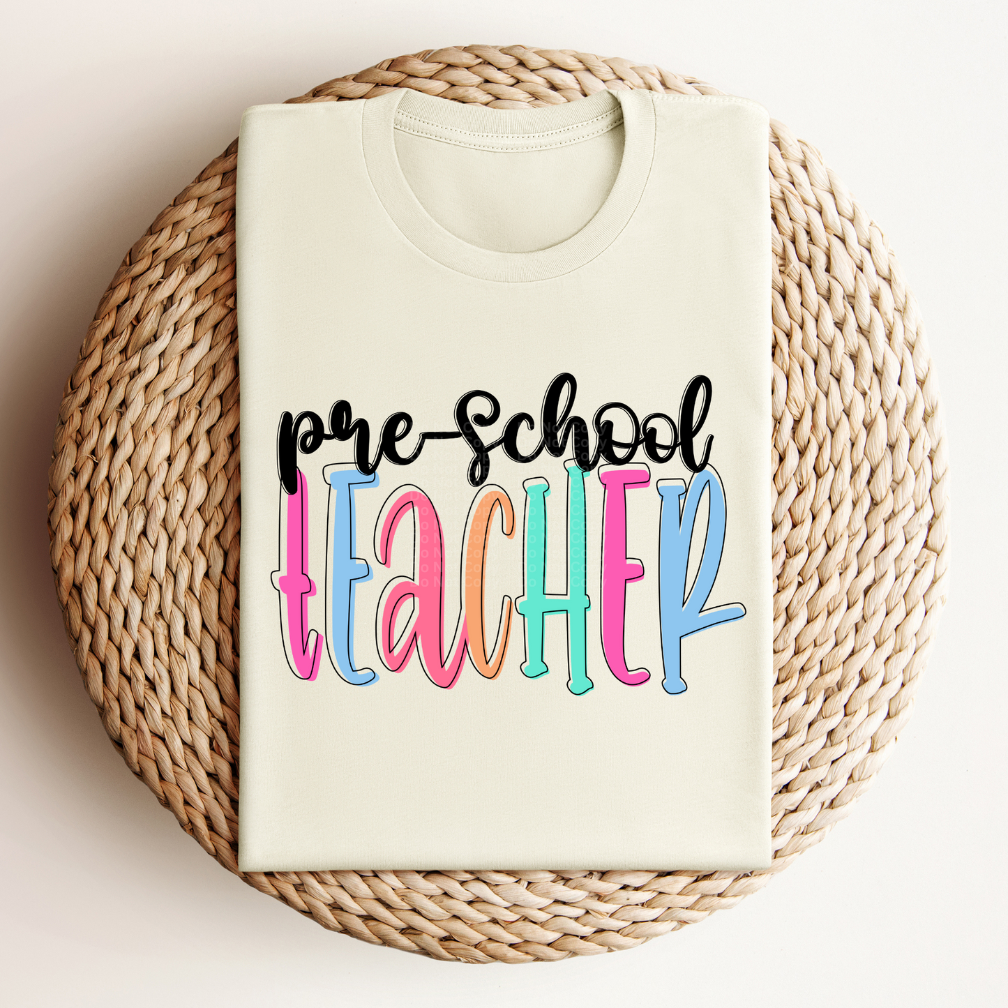 Pre-School Teacher - Colored Names/Occupations DTF Transfer