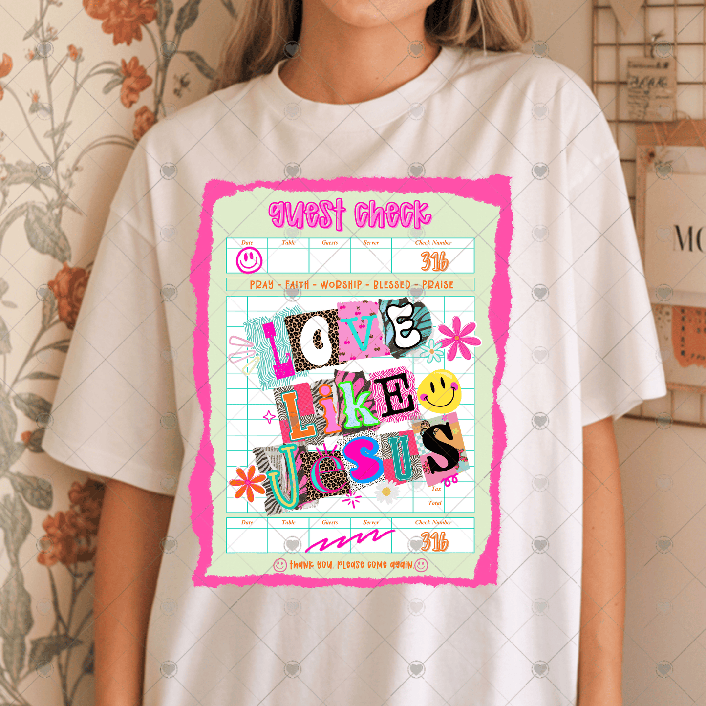 Love Like Jesus DTF Transfer