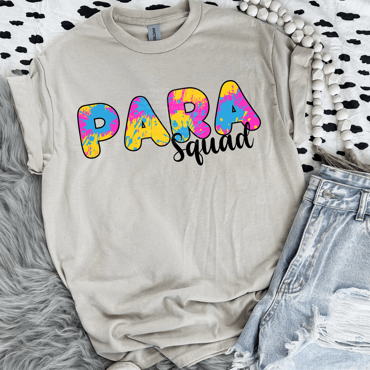 Para Paint Splash DTF Transfer