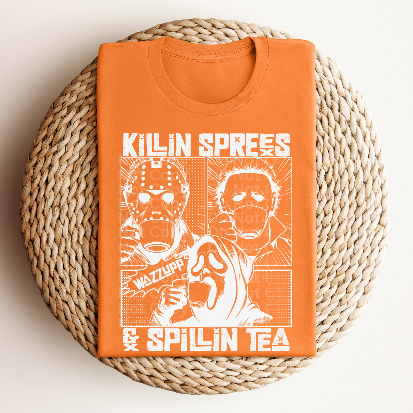 Killin Sprees & Spillin Tea (White) DTF Transfer