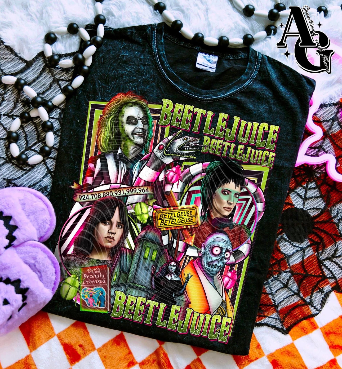Bettle Juice 2*Optional long sleeve design* DTF Transfer
