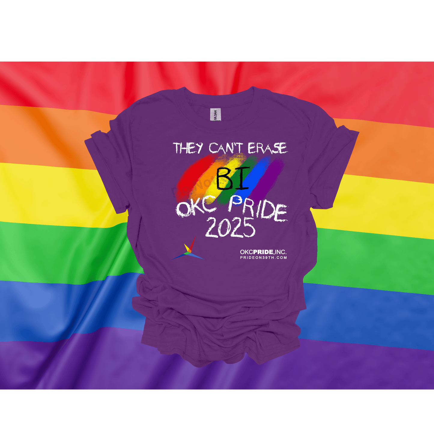 2025 OKC Pride T-Shirt- They Can’t Erase BI