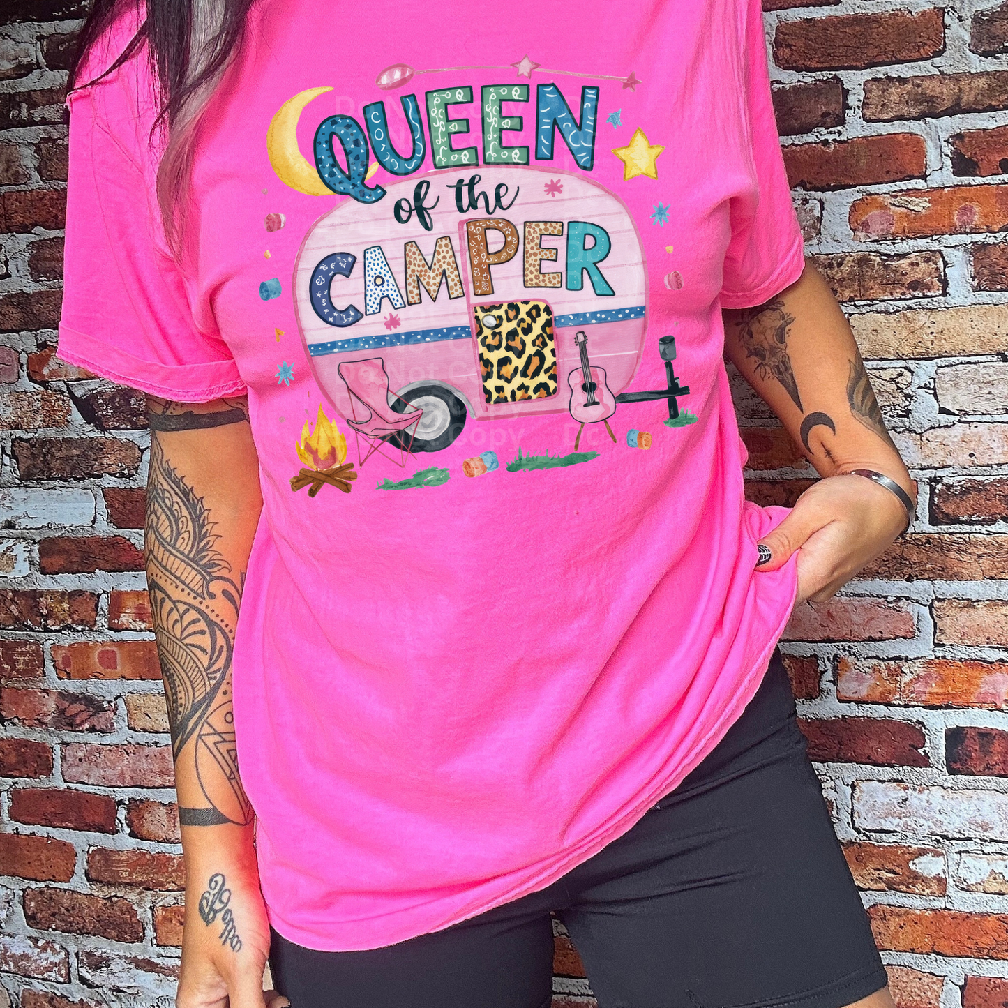 Queen of the Camper DTF Transfer