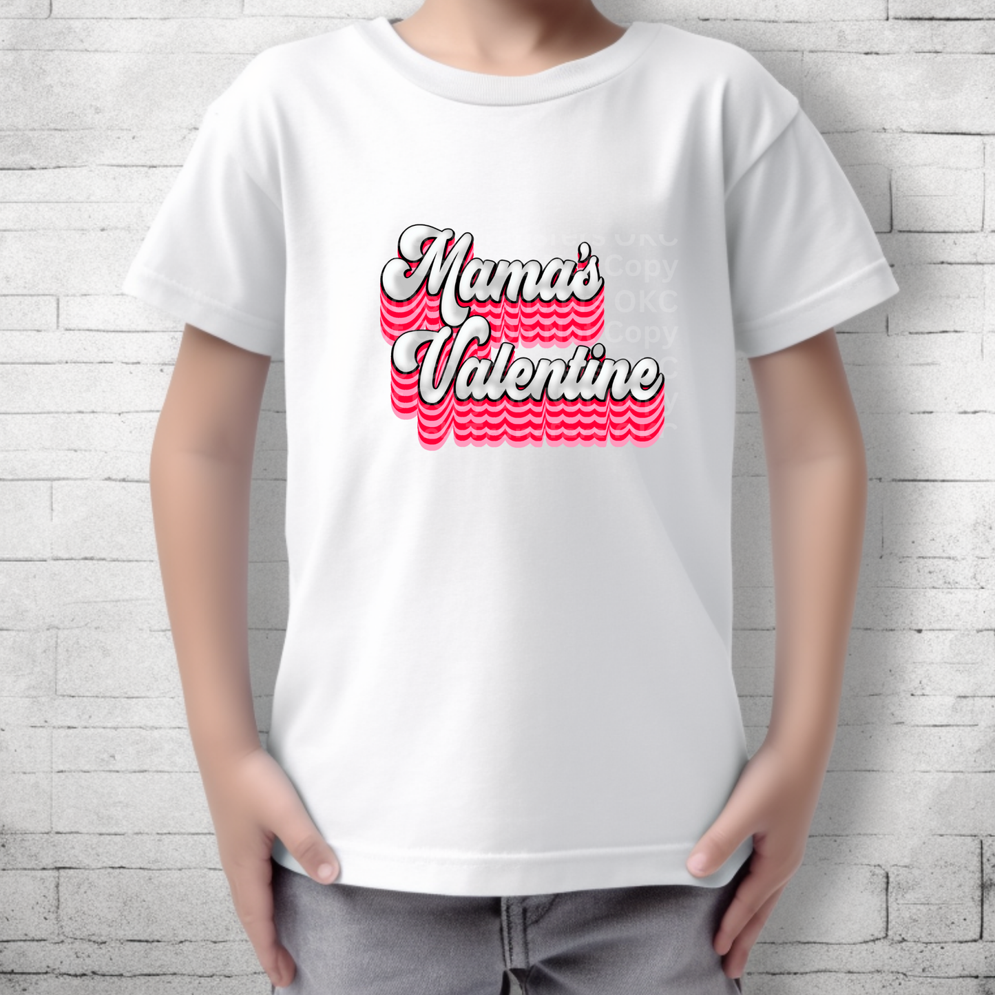 Mama's Valentine Pink DTF Transfer