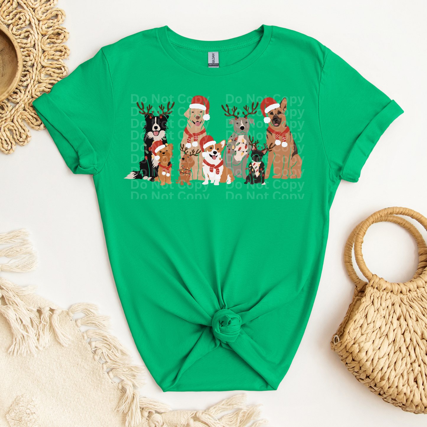 Christmas Dogs DTF Transfer