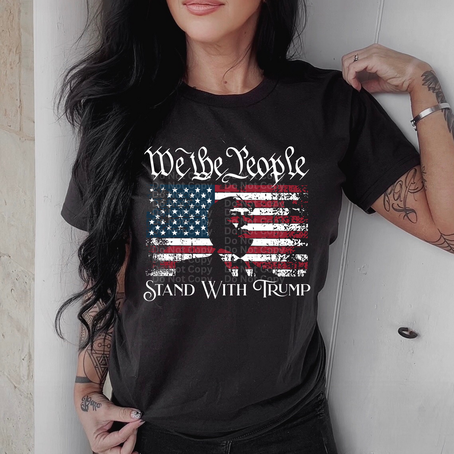 We the People Stand with Trump DTF Transfer