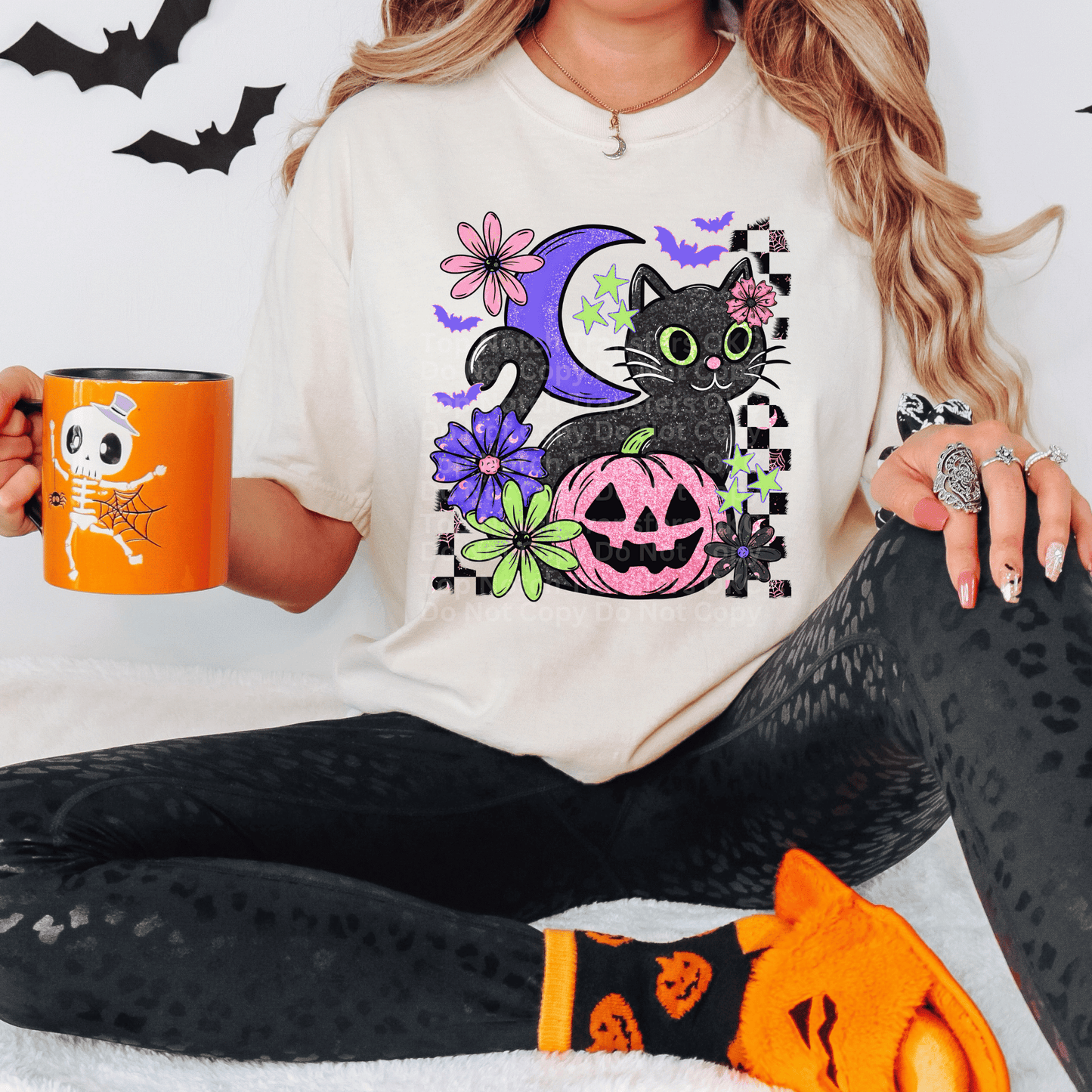 Black Cat DTF Transfer