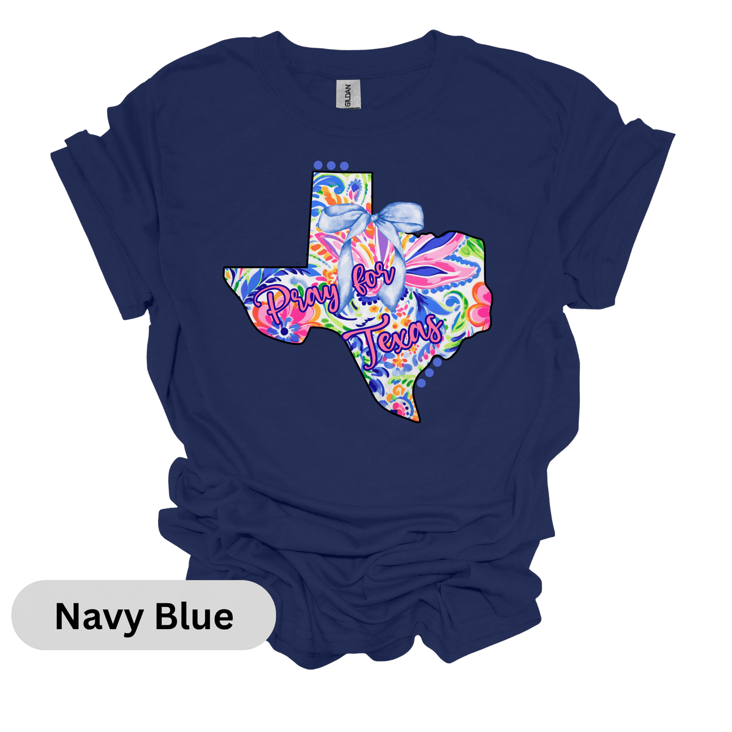 Floral Pray for Texas T-Shirt