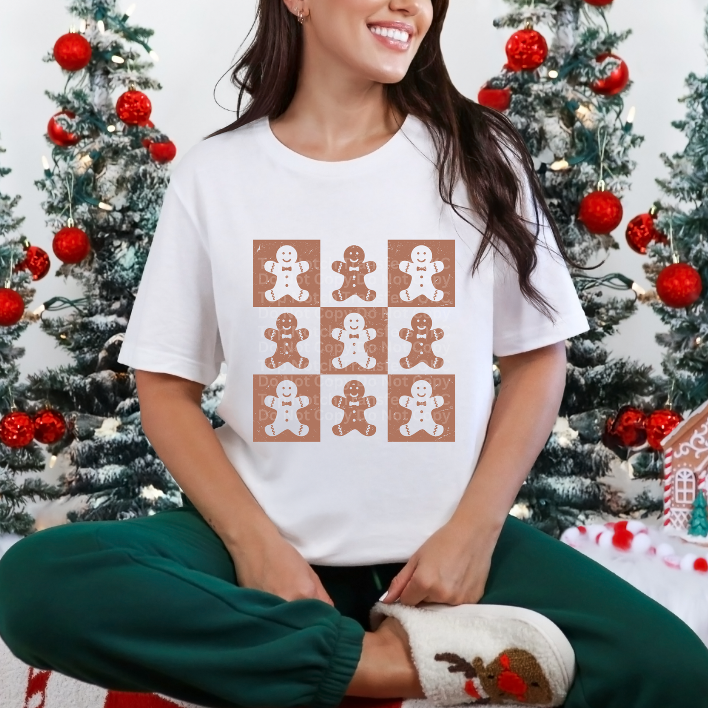 Vintage Christmas Gingerbread Coquette DTF Transfer