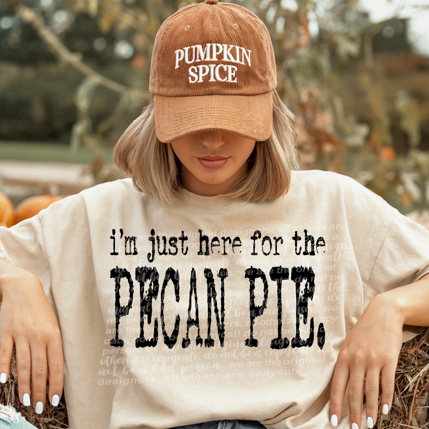I’m Just Here For The Pecan Pie Typography DTF Transfer